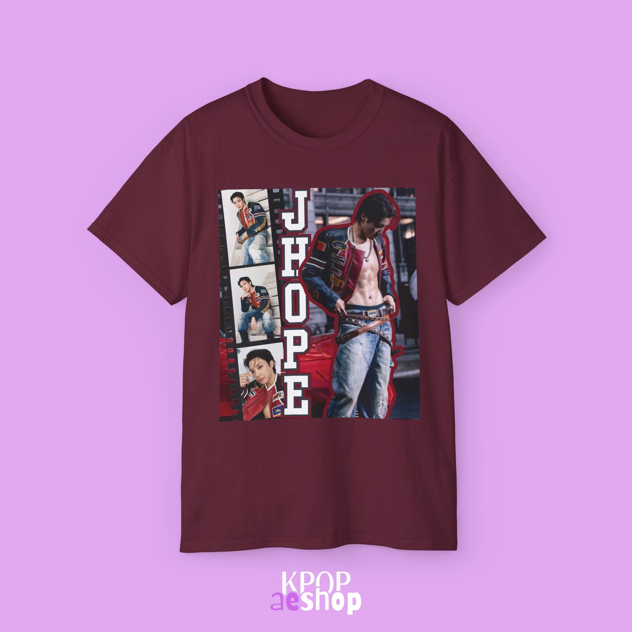 J-Hope Collage Tee Bias BTS | Unisex Graphic Cotton T-Shirt