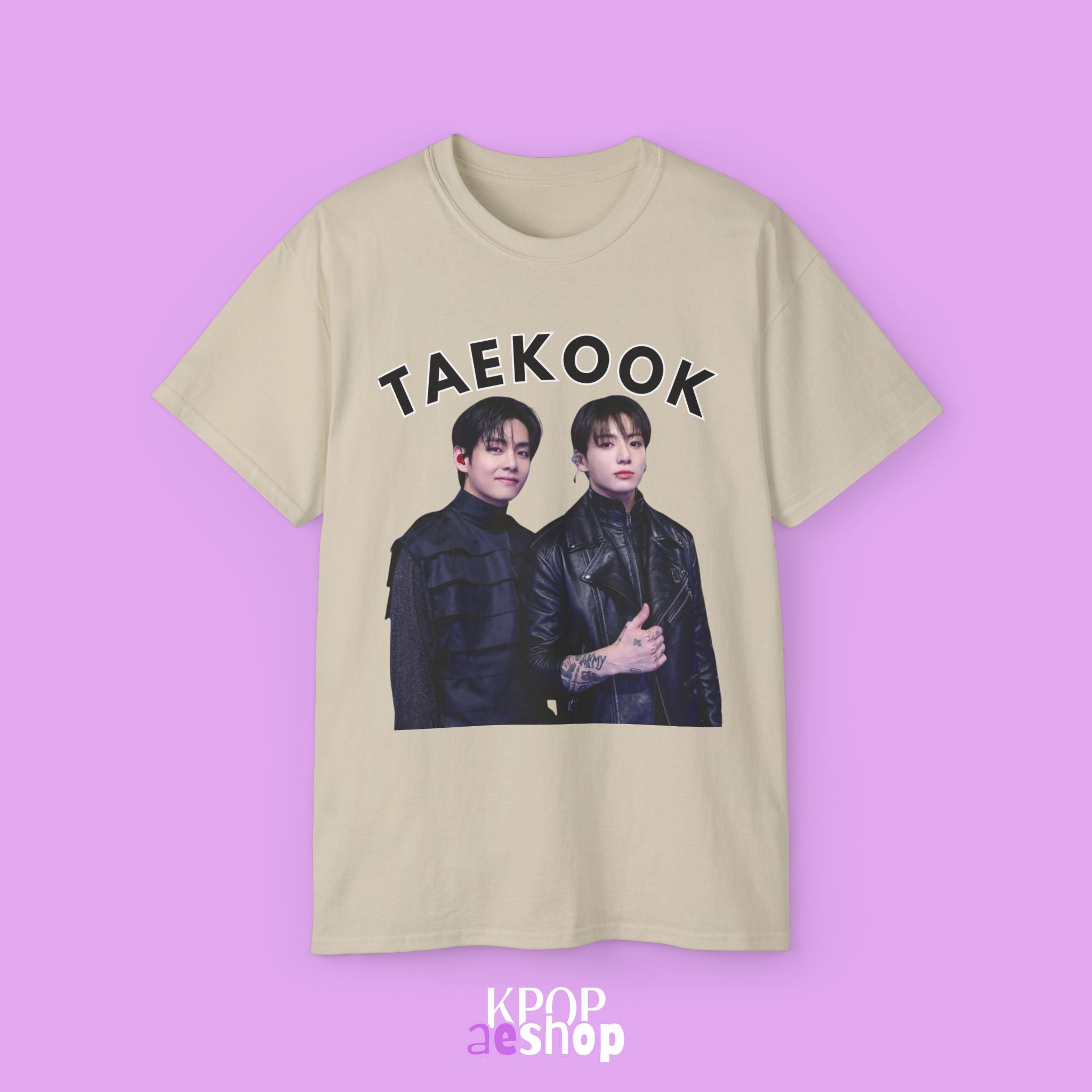 Taekook BTS Taehyung and Jungkook | Unisex Cotton Tee Shirt