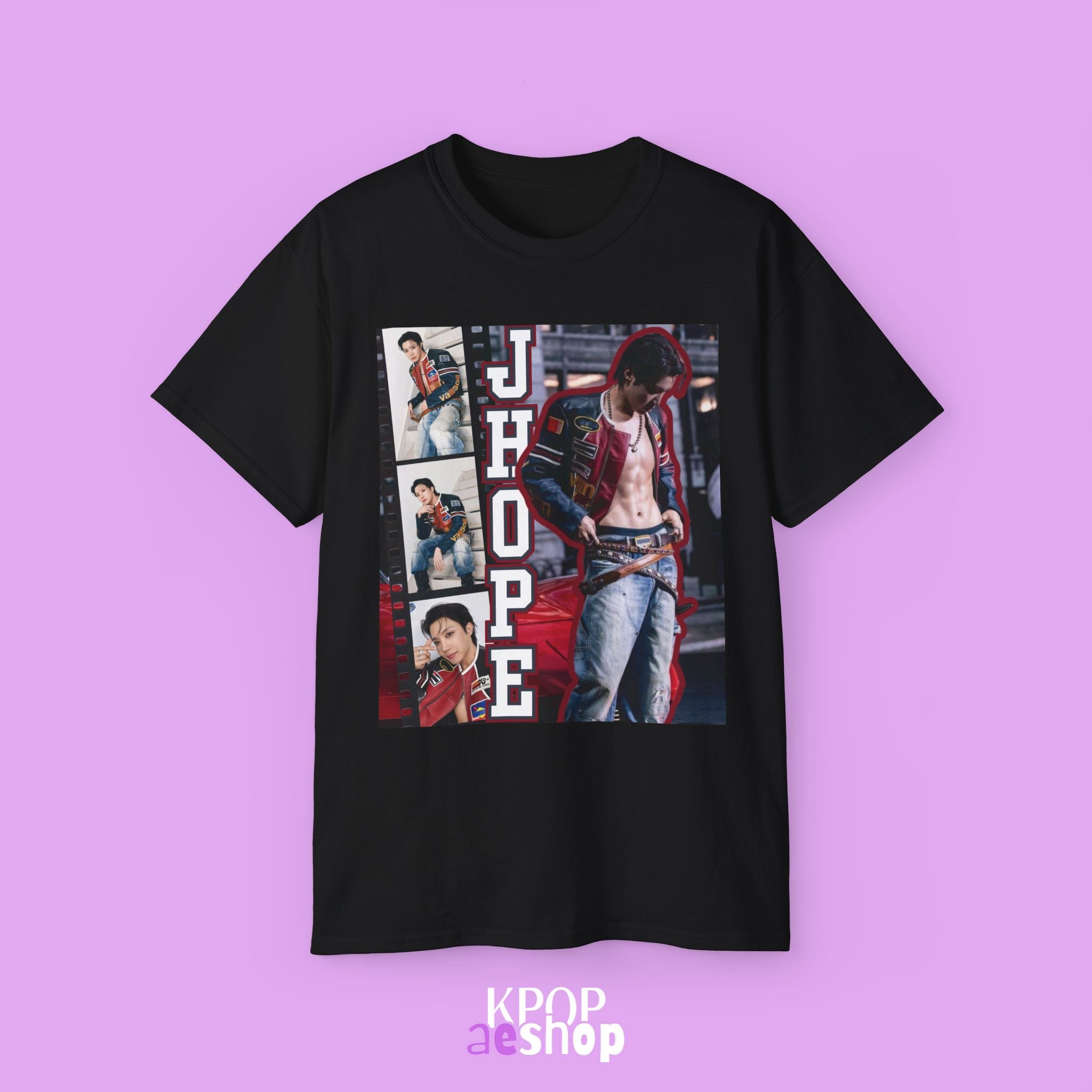 J-Hope Collage Tee Bias BTS | Unisex Graphic Cotton T-Shirt