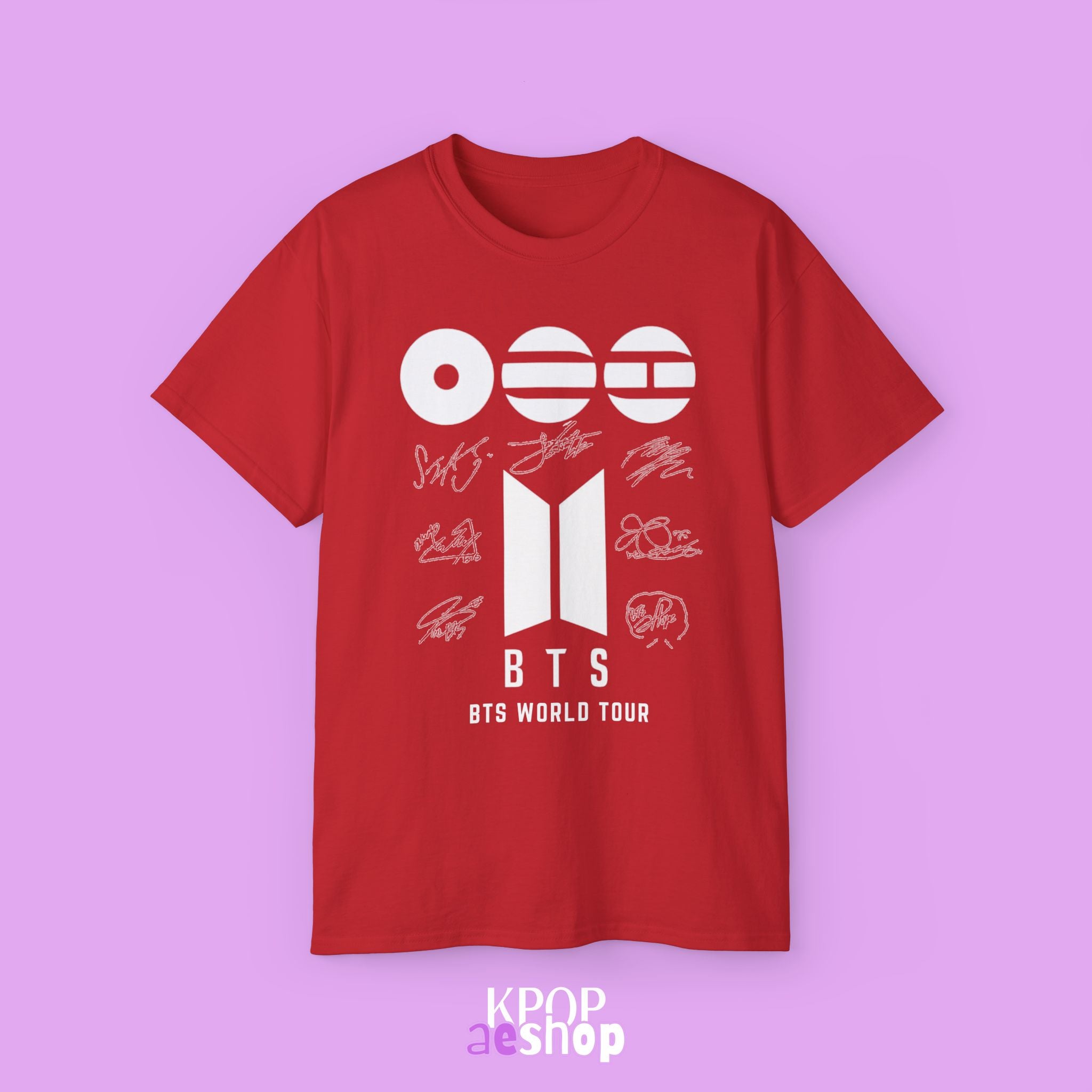 BTS World Tour 2026 Arirang - Bias Signature Print | Unisex Cotton T-Shirt