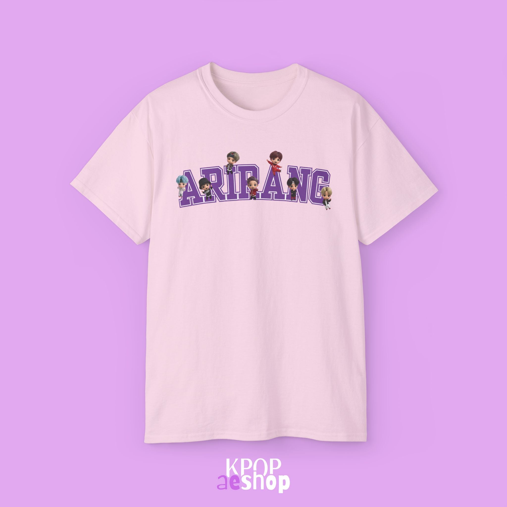 Arirang Bangtan, tinytan Cute Print | Unisex Cotton Tee Shirt