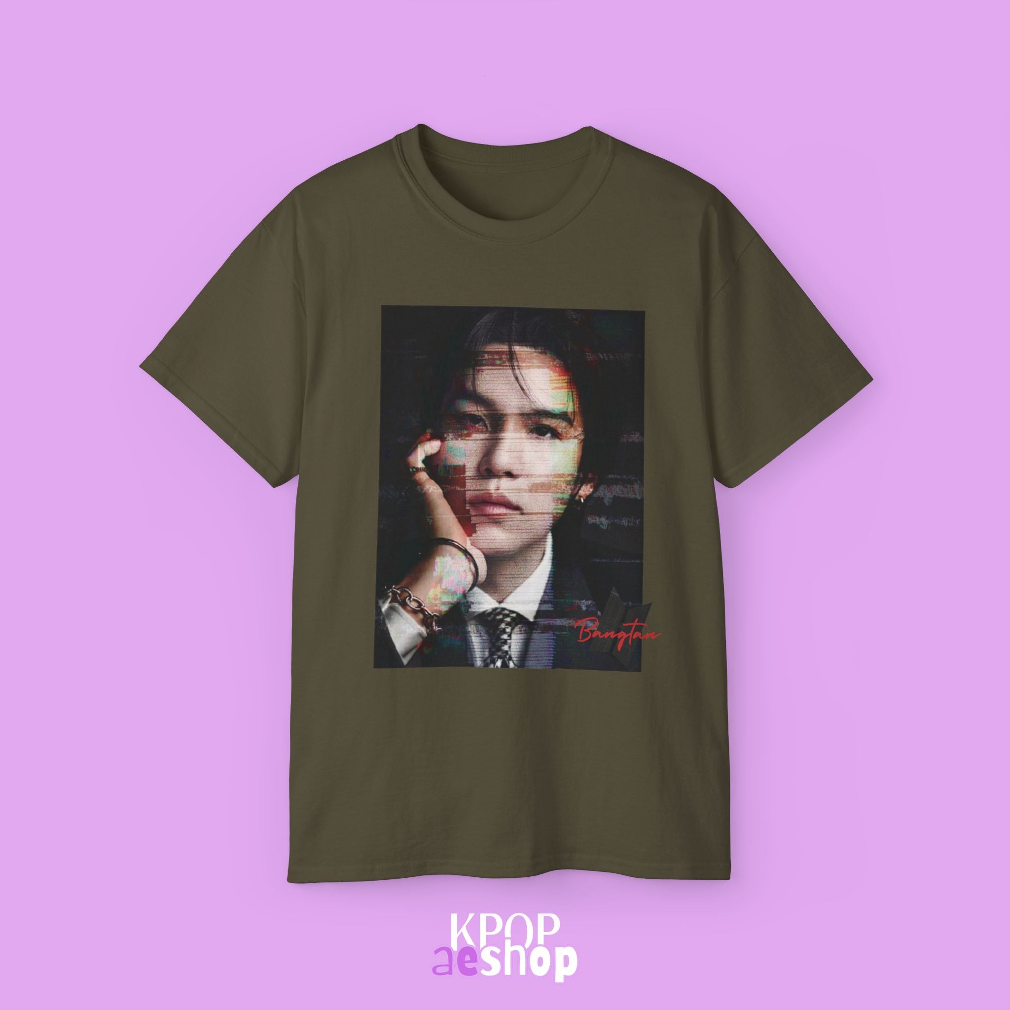 Suga - Yoongi Min Tee Bias BTS | Unisex Cotton T-Shirt