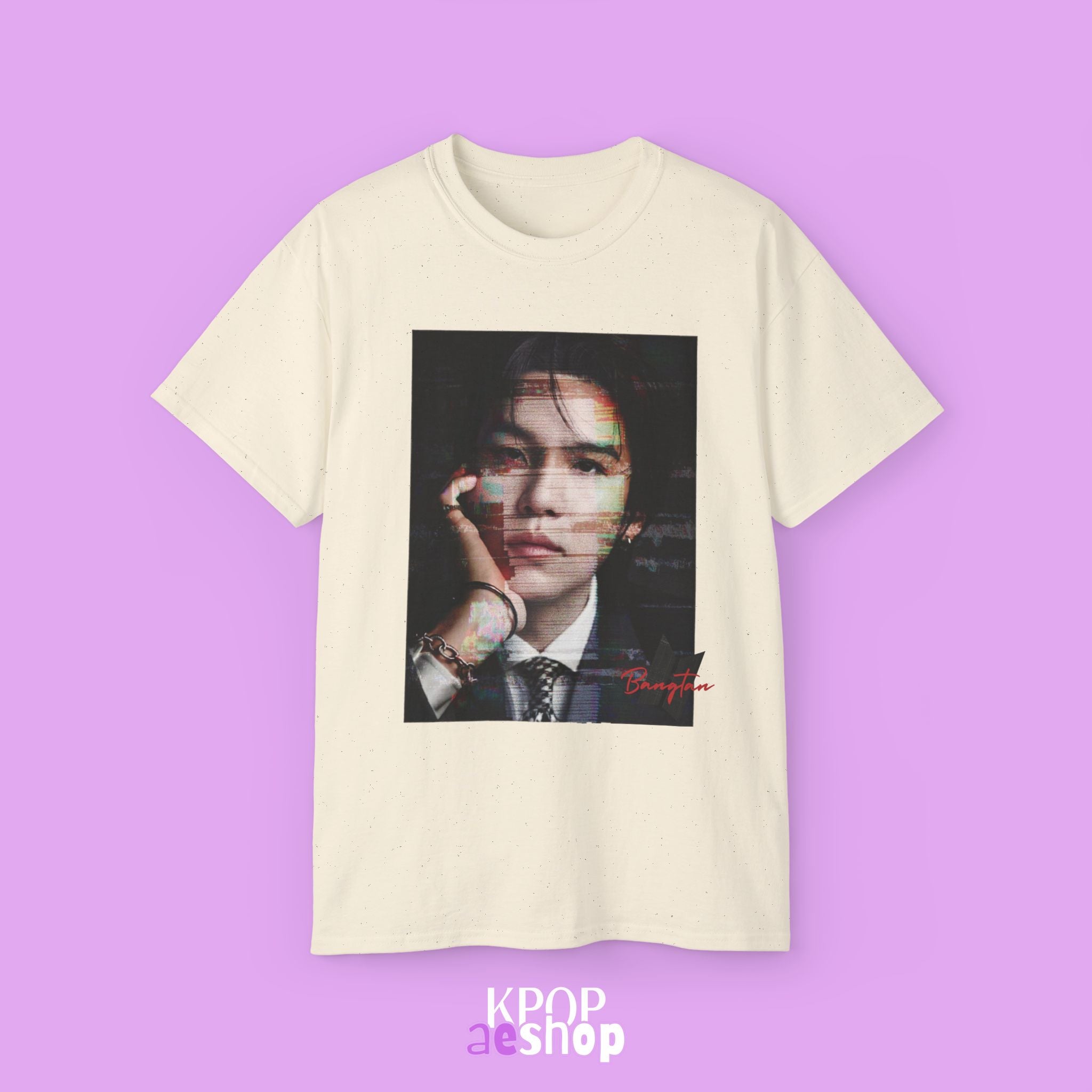 Suga - Yoongi Min Tee Bias BTS | Unisex Cotton T-Shirt