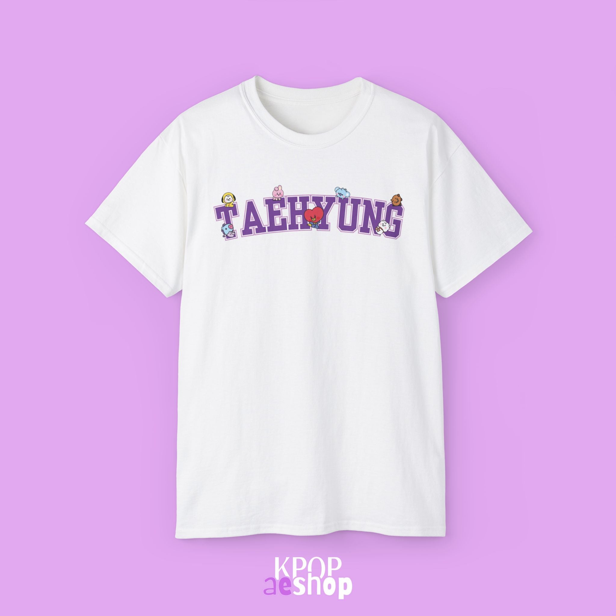 Taehyung BTS Print | Unisex Cotton T-Shirt