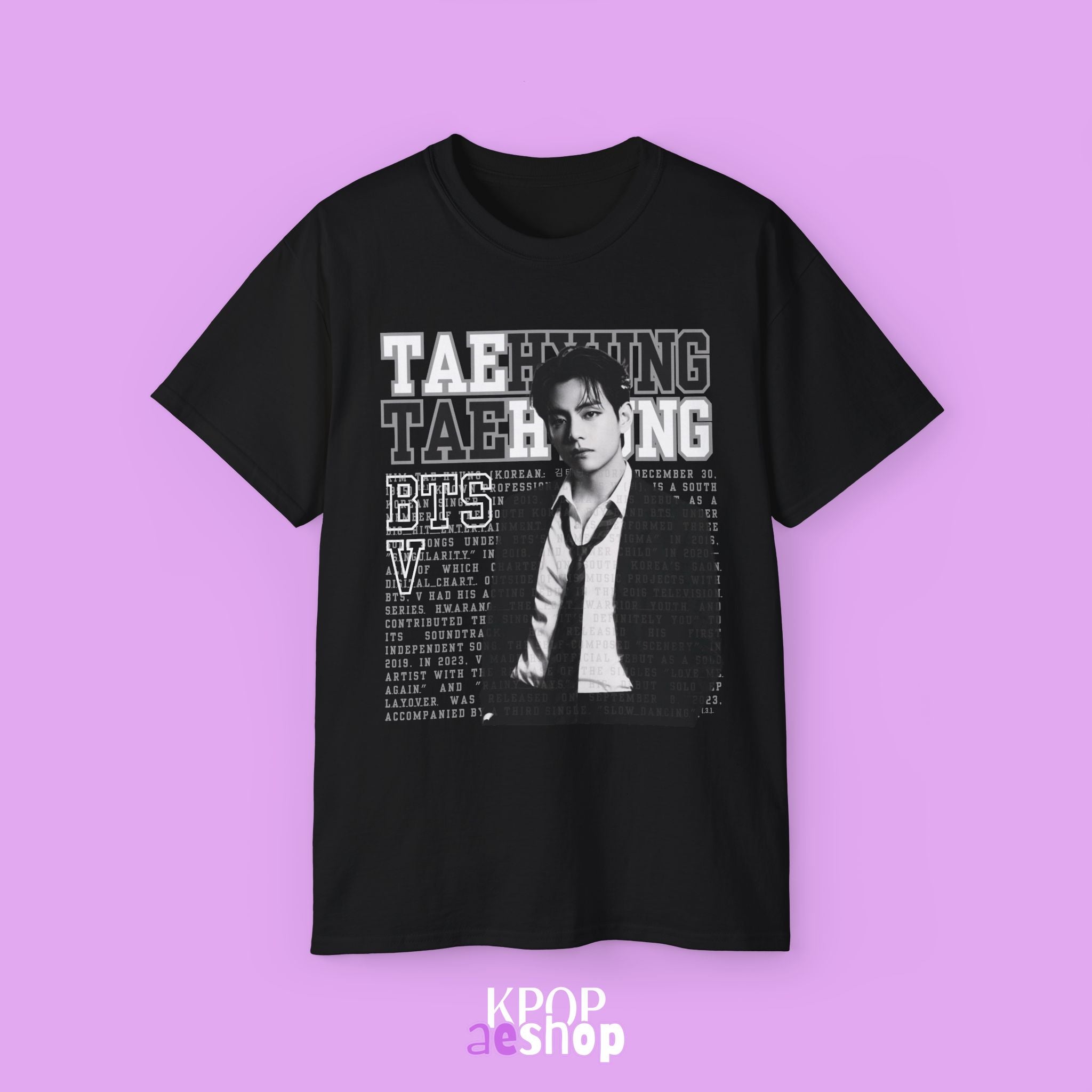 V Taehyung Bangtan | Unisex Cotton T-Shirt