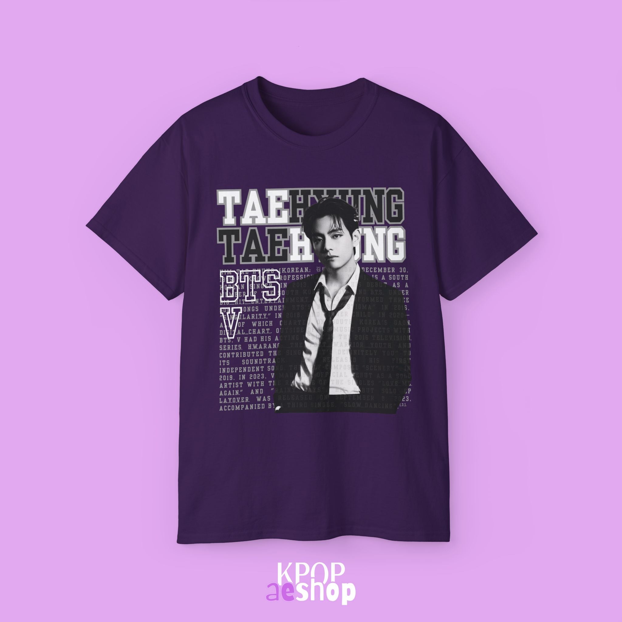 V Taehyung Bangtan | Unisex Cotton T-Shirt