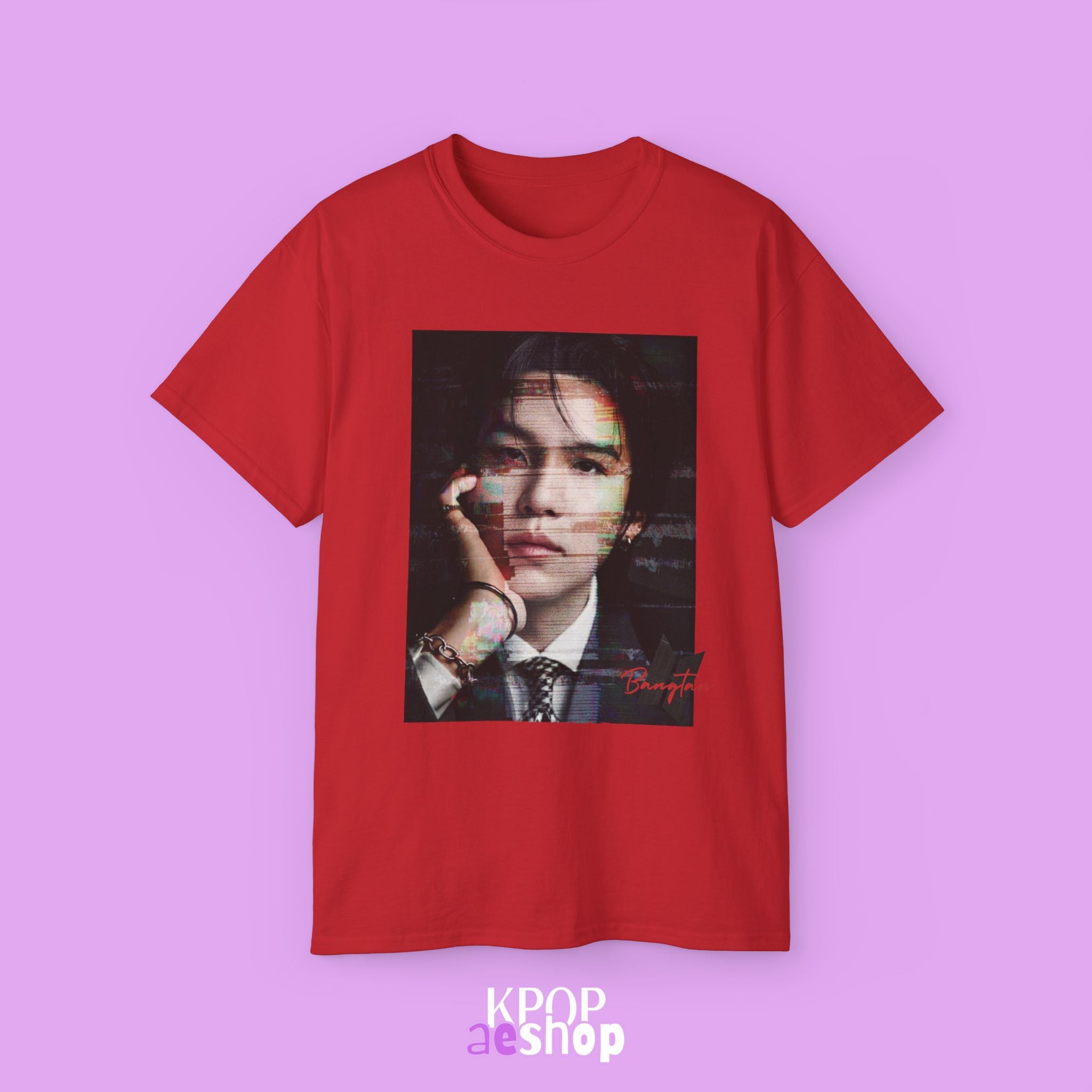 Suga - Yoongi Min Tee Bias BTS | Unisex Cotton T-Shirt