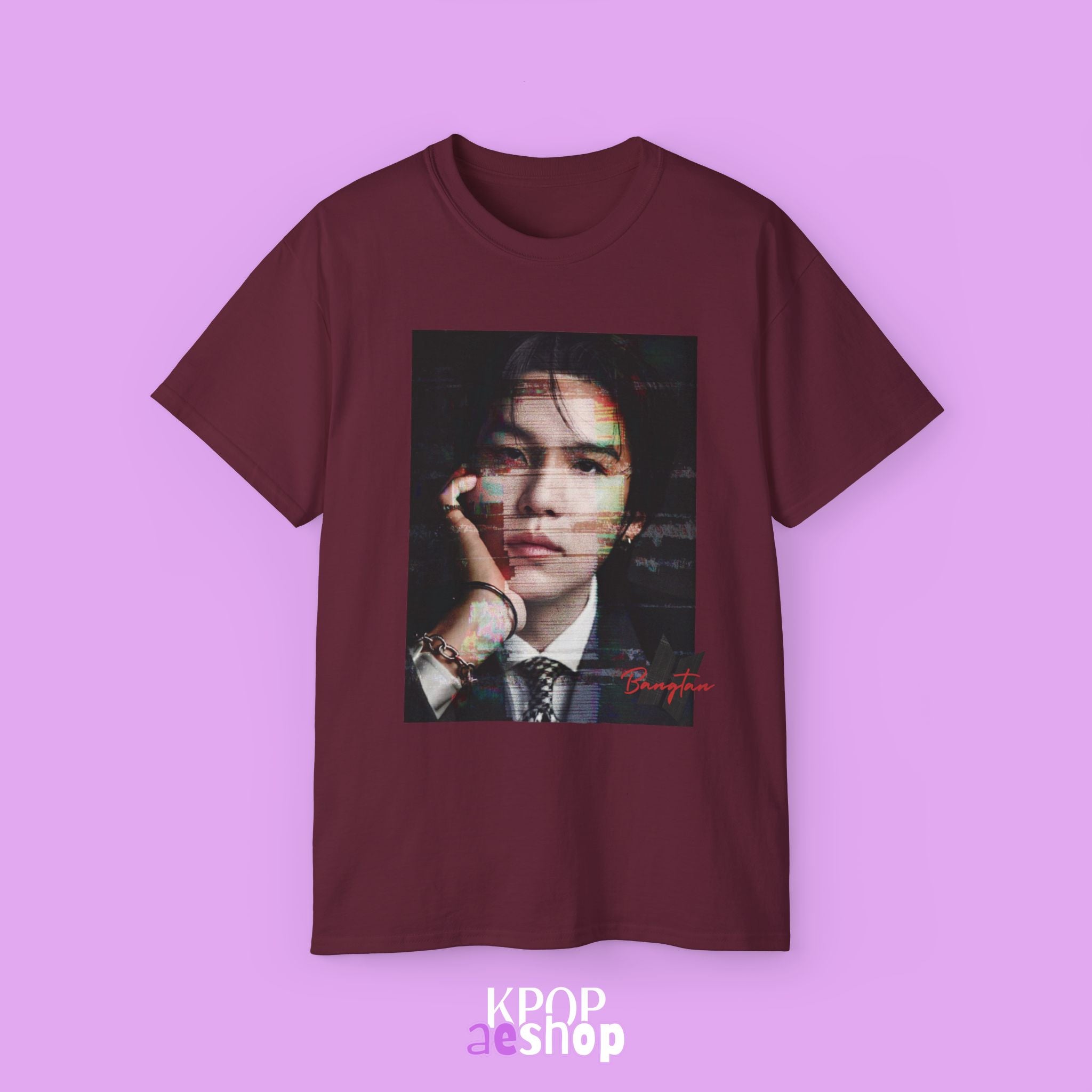 Suga - Yoongi Min Tee Bias BTS | Unisex Cotton T-Shirt