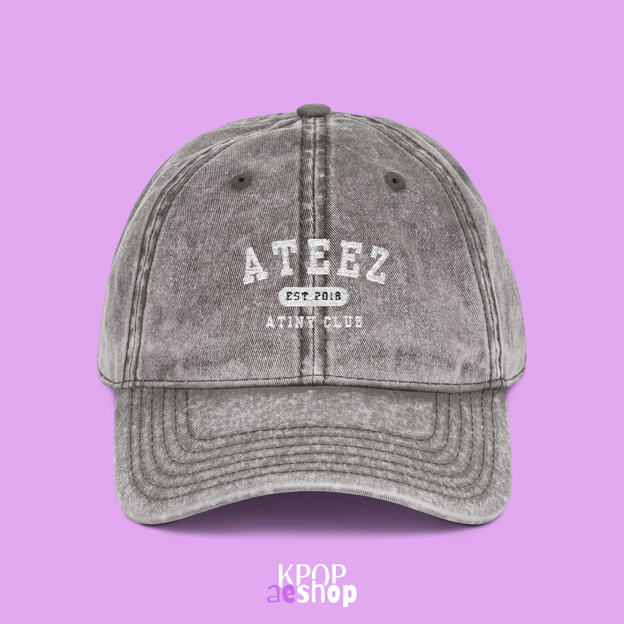 Ateez Atiny Club | Embroidered Vintage Cap