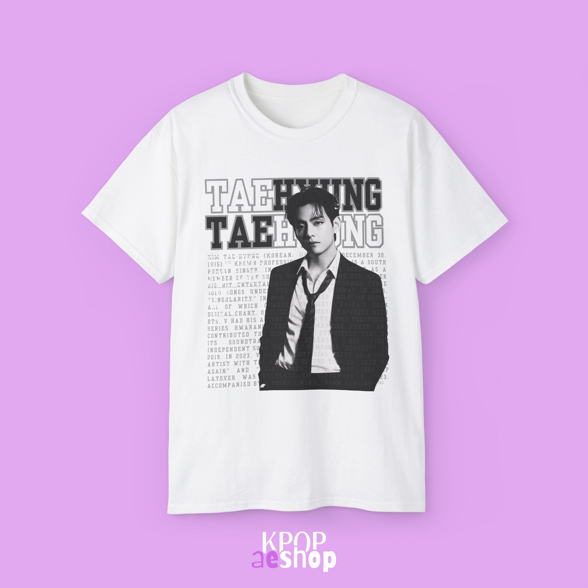 V Taehyung Bangtan | Unisex Cotton T-Shirt