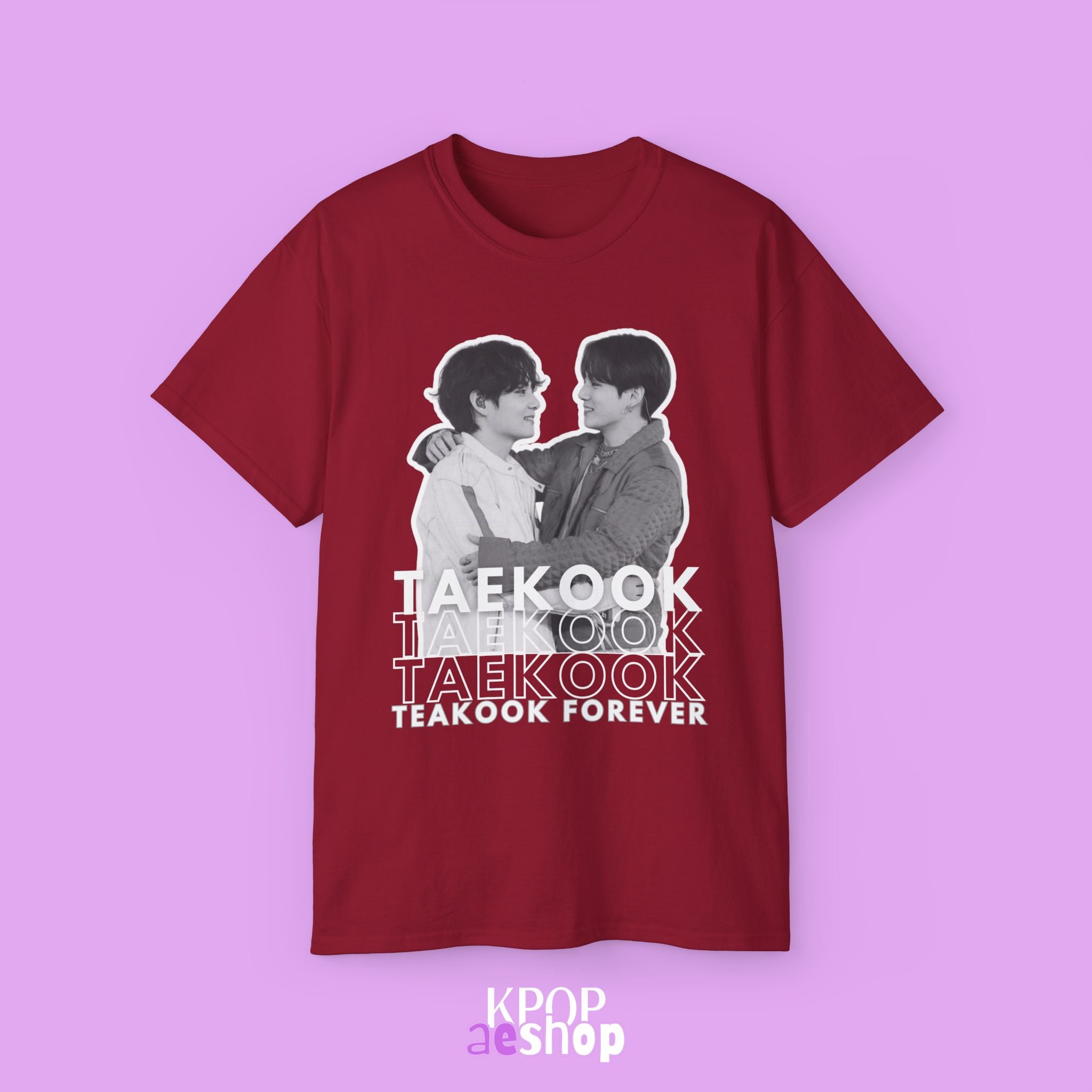 Taekook BTS, Taehyung and Jungkook | Unisex Cotton Tee Shirt