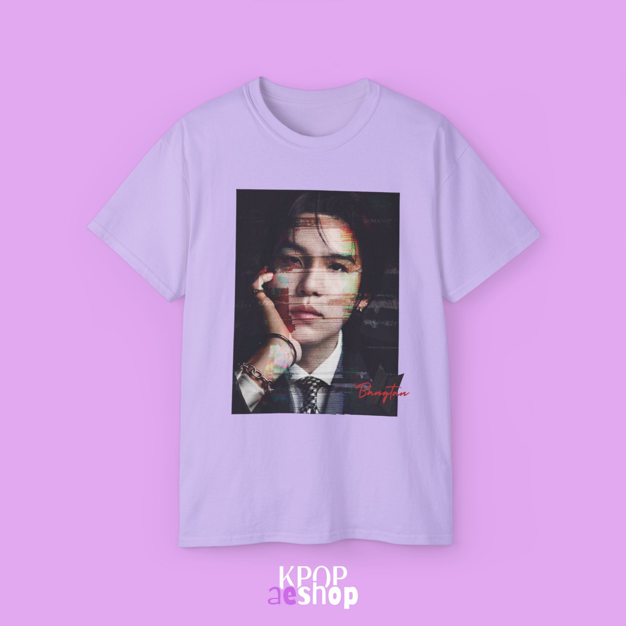 Suga - Yoongi Min Tee Bias BTS | Unisex Cotton T-Shirt