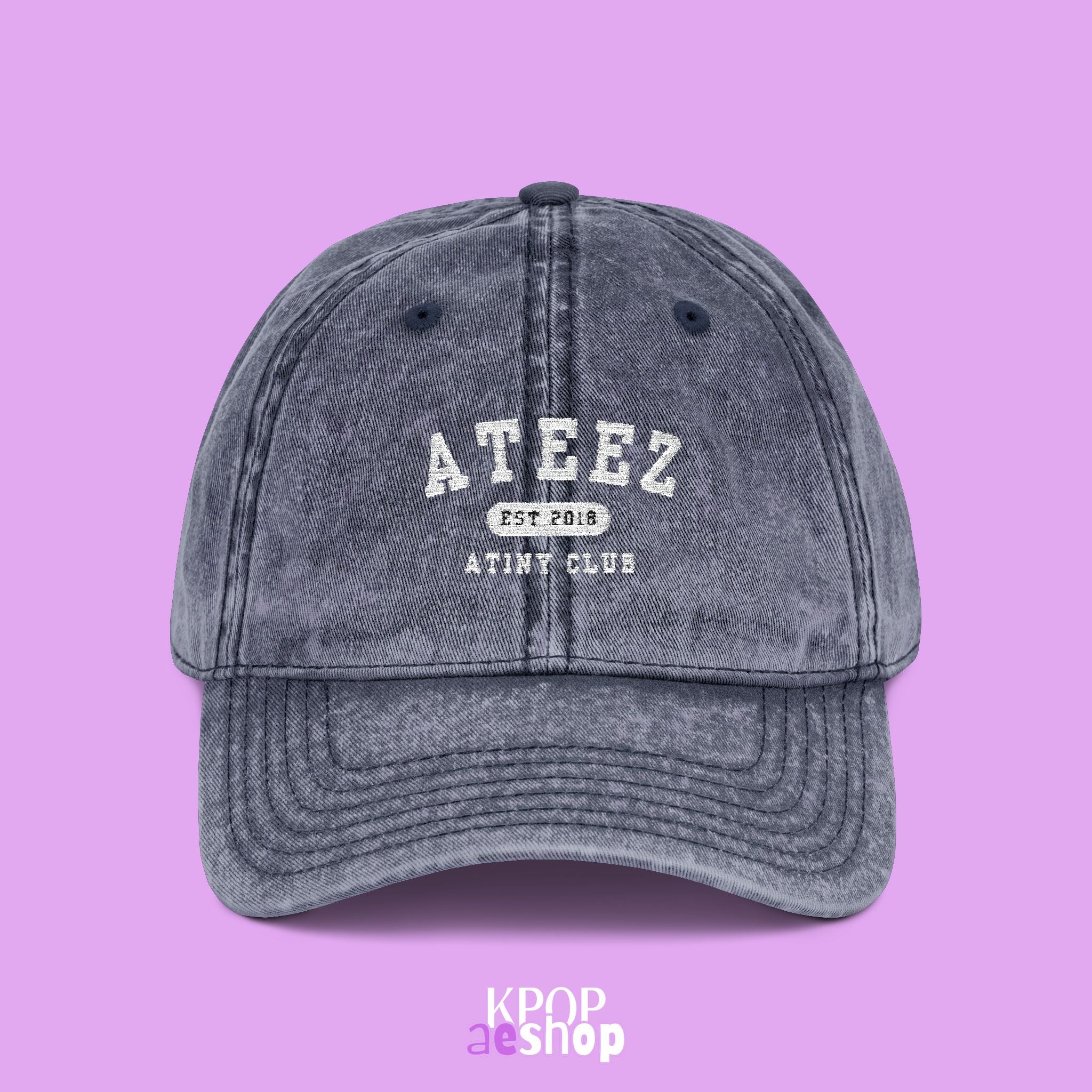 Ateez Atiny Club | Embroidered Vintage Cap