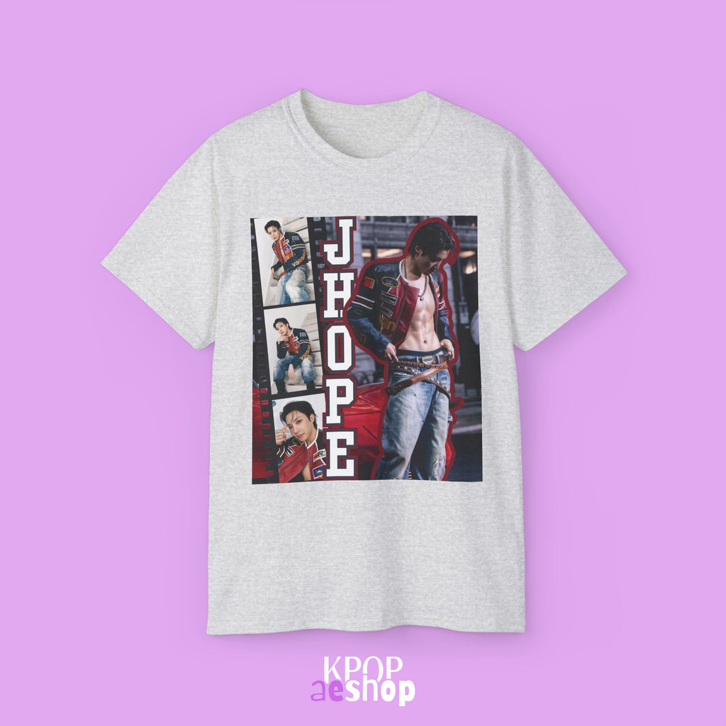 J-Hope Collage Tee Bias BTS | Unisex Graphic Cotton T-Shirt