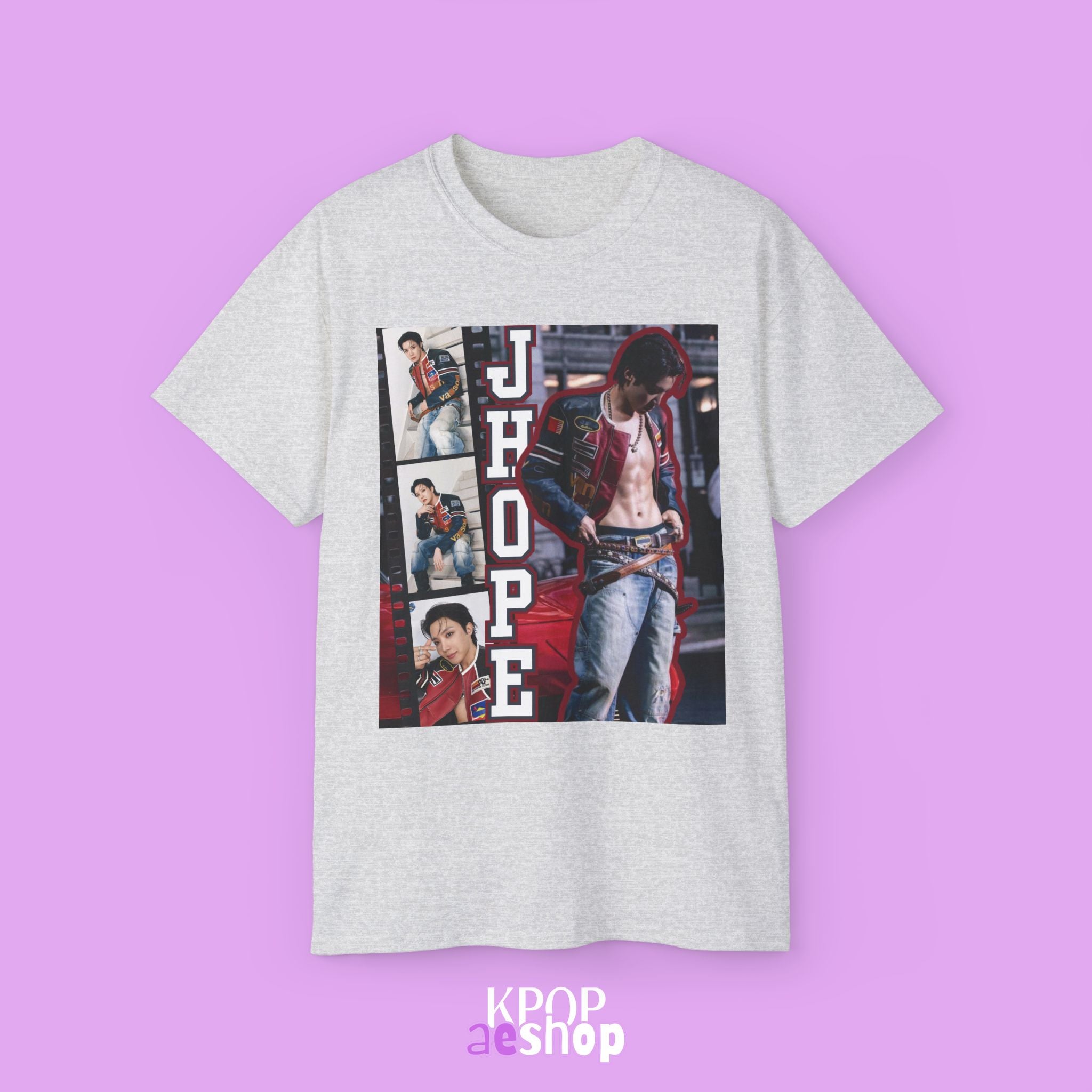 J-Hope Collage Tee Bias BTS | Unisex Graphic Cotton T-Shirt
