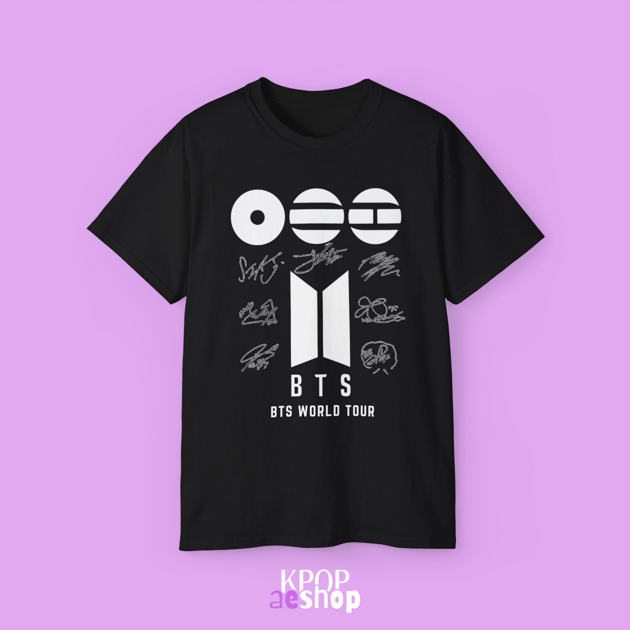 BTS World Tour 2026 Arirang - Bias Signature Print | Unisex Cotton T-Shirt