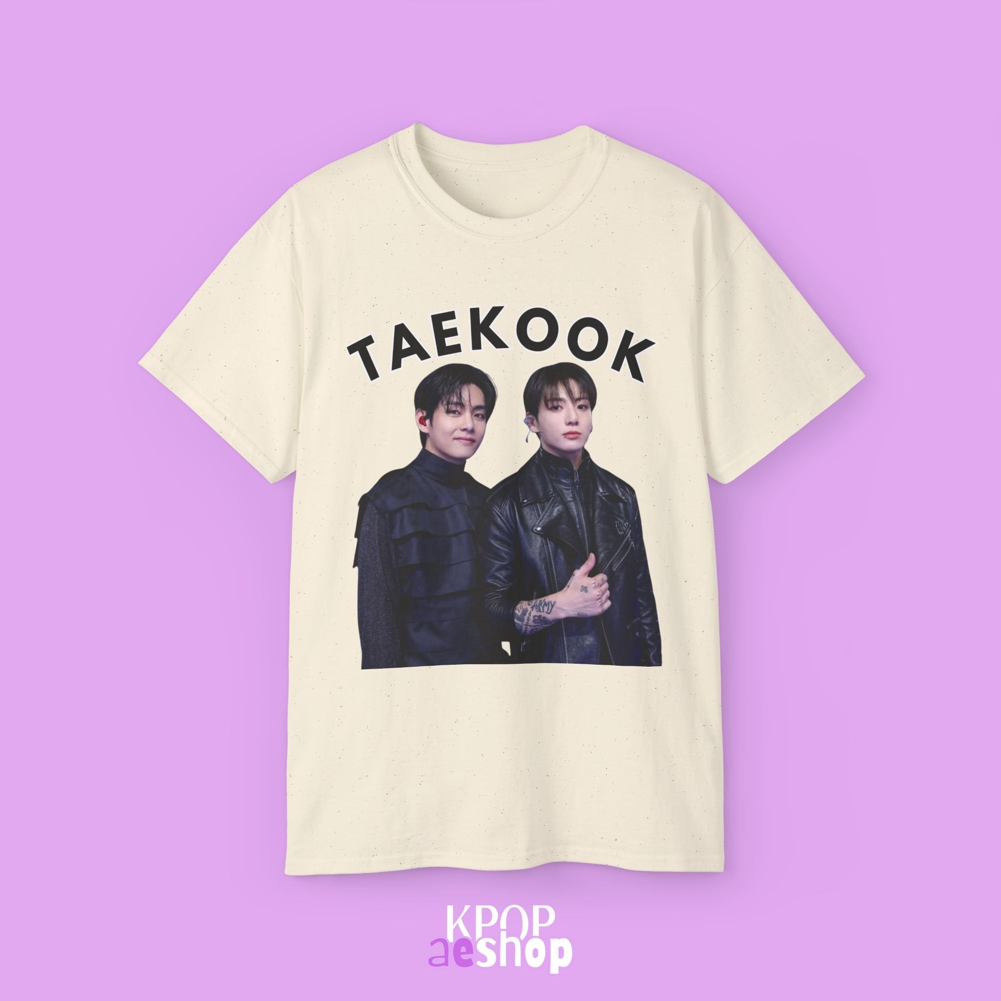 Taekook BTS Taehyung and Jungkook | Unisex Cotton Tee Shirt