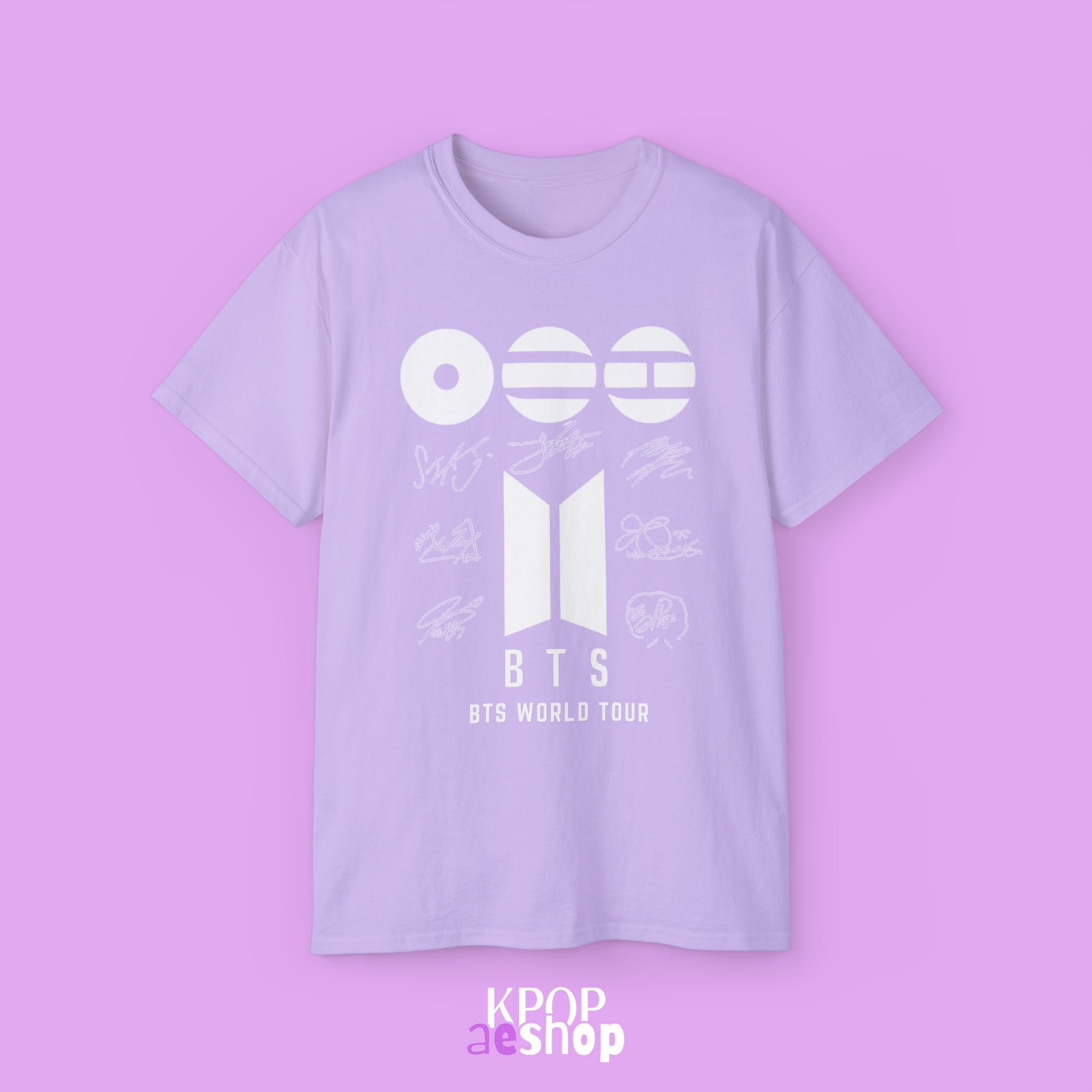 BTS World Tour 2026 Arirang - Bias Signature Print | Unisex Cotton T-Shirt