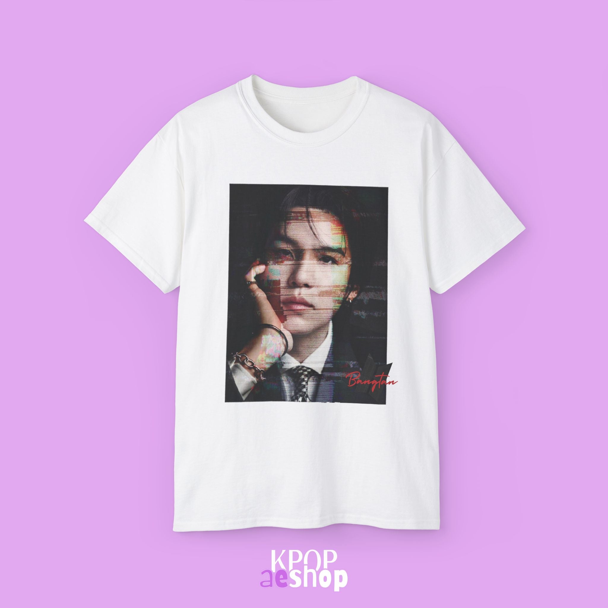 Suga - Yoongi Min Tee Bias BTS | Unisex Cotton T-Shirt