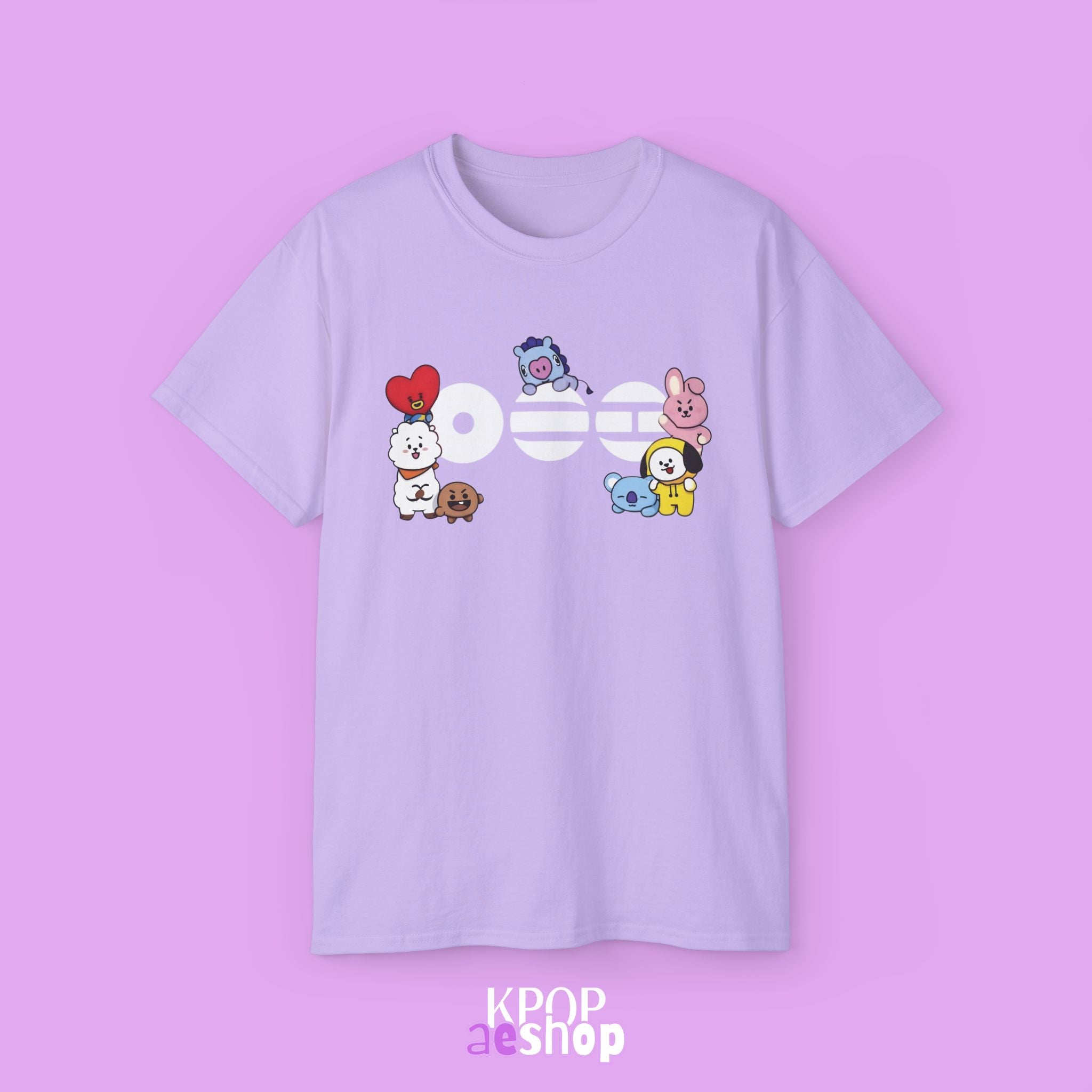 Arirang Bangtan, bt21 Cute Print | Unisex Cotton Tee Shirt