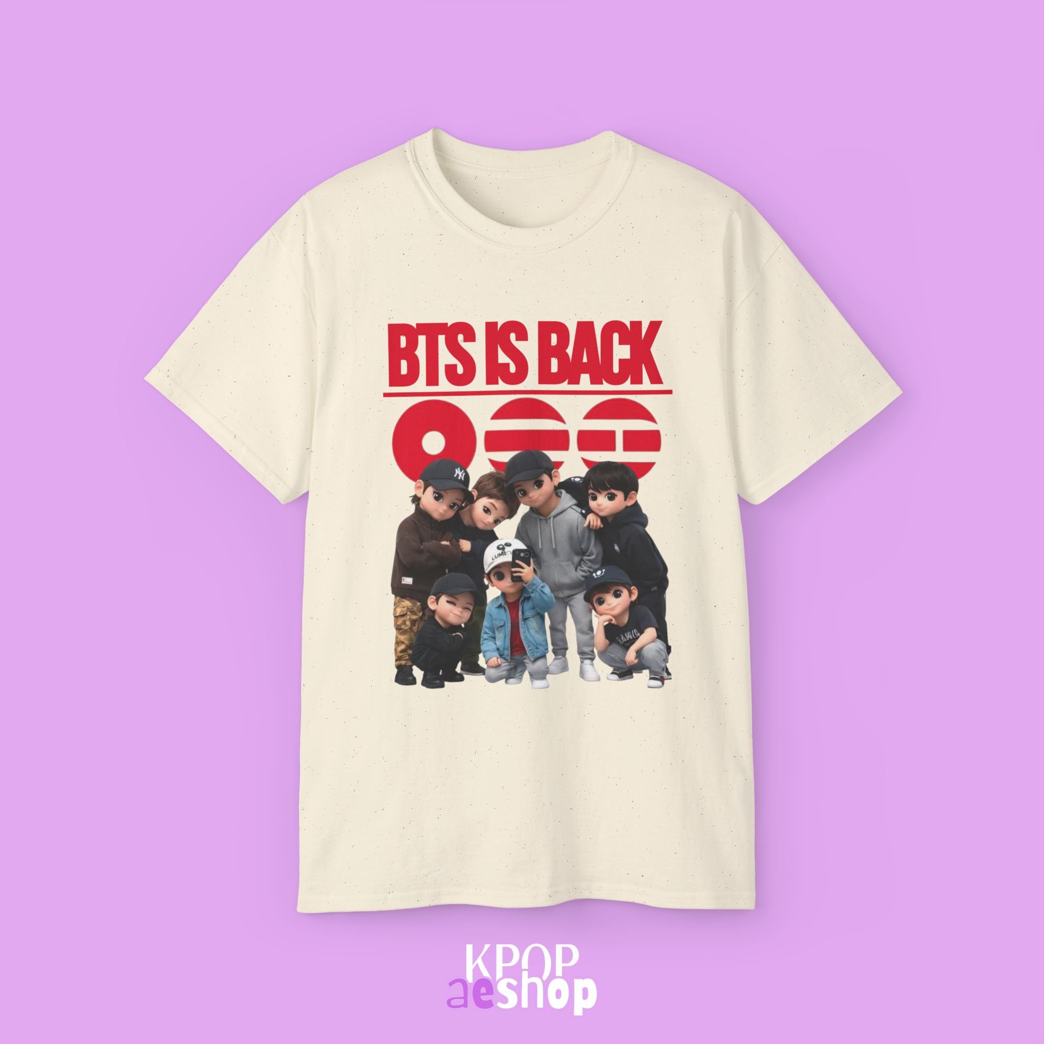 BTS is back, OT7 Arirang Bangtan | Unisex Cotton Tee Shirt