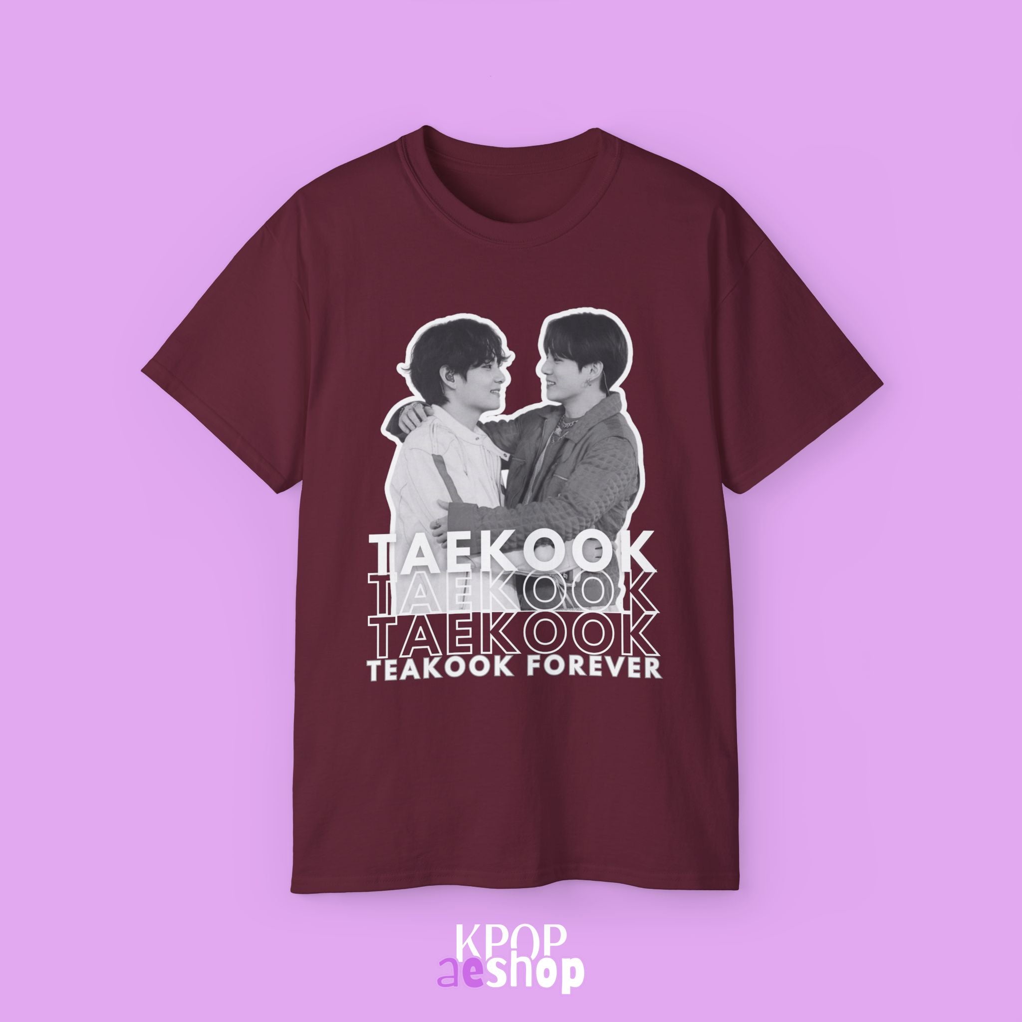 Taekook BTS, Taehyung and Jungkook | Unisex Cotton Tee Shirt