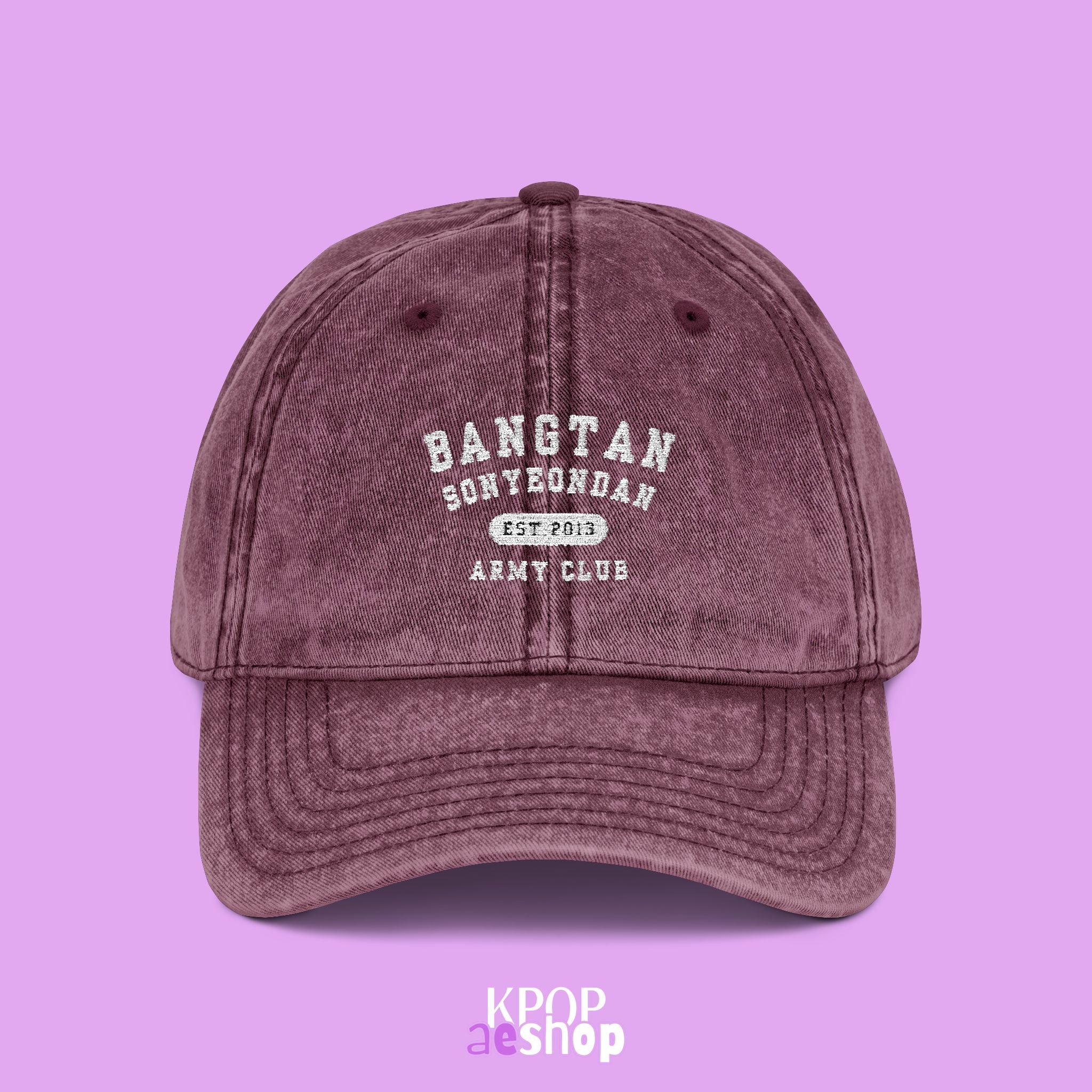 BTS Army Club | Embroidered Vintage Cap