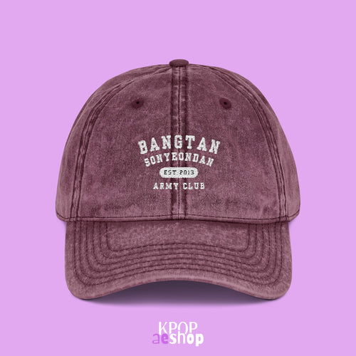 BTS Army Club | Embroidered Vintage Cap