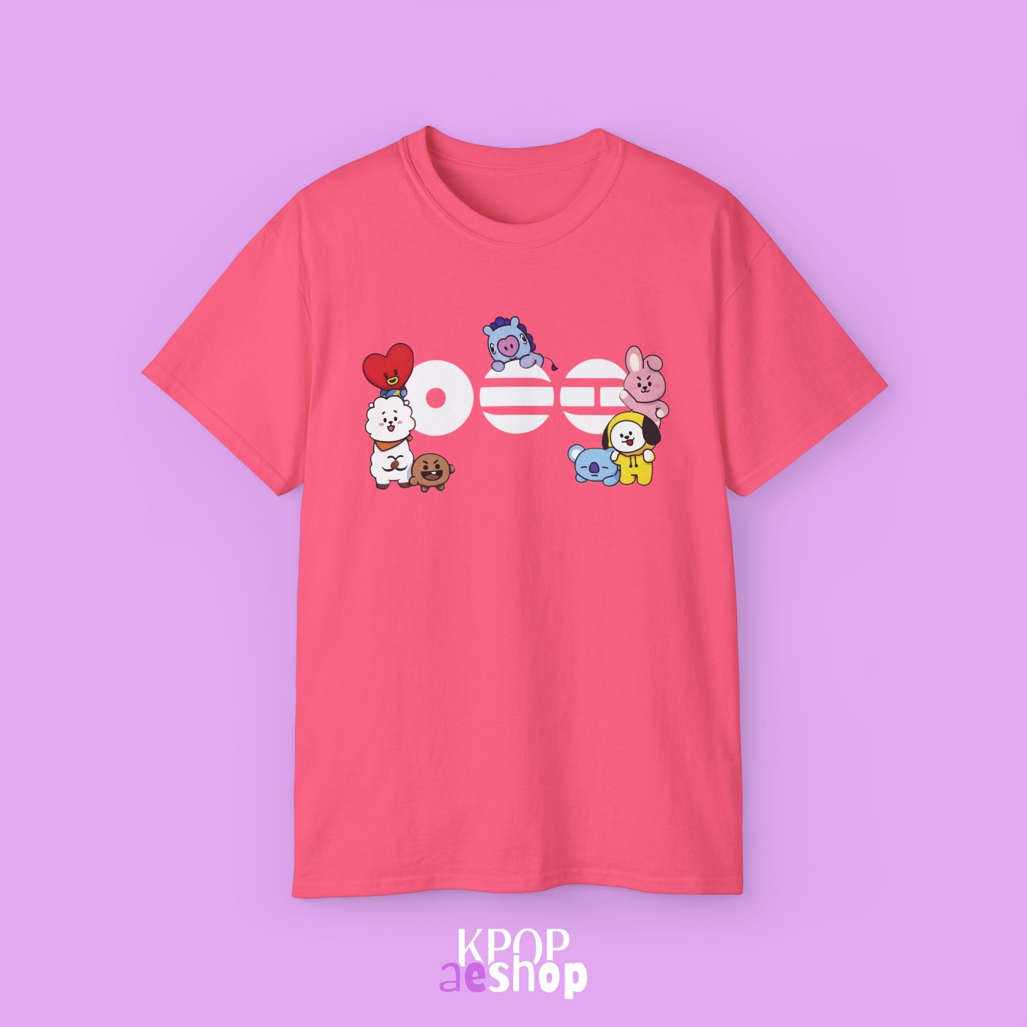 Arirang Bangtan, bt21 Cute Print | Unisex Cotton Tee Shirt