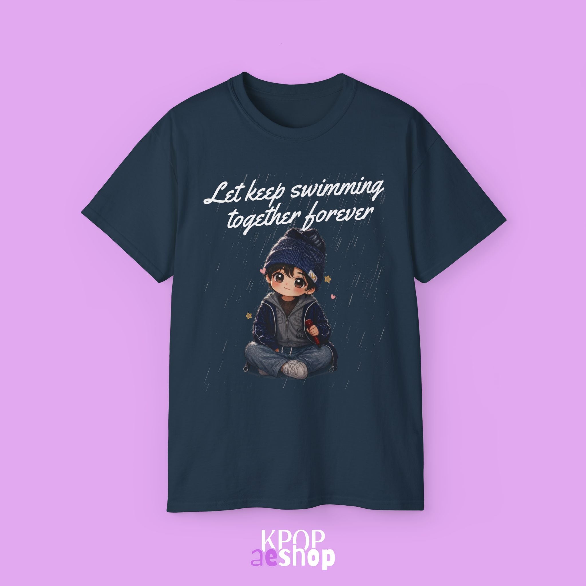 Let Keep Swimming Together Forever - BTS V | Unisex Cotton T-Shirt