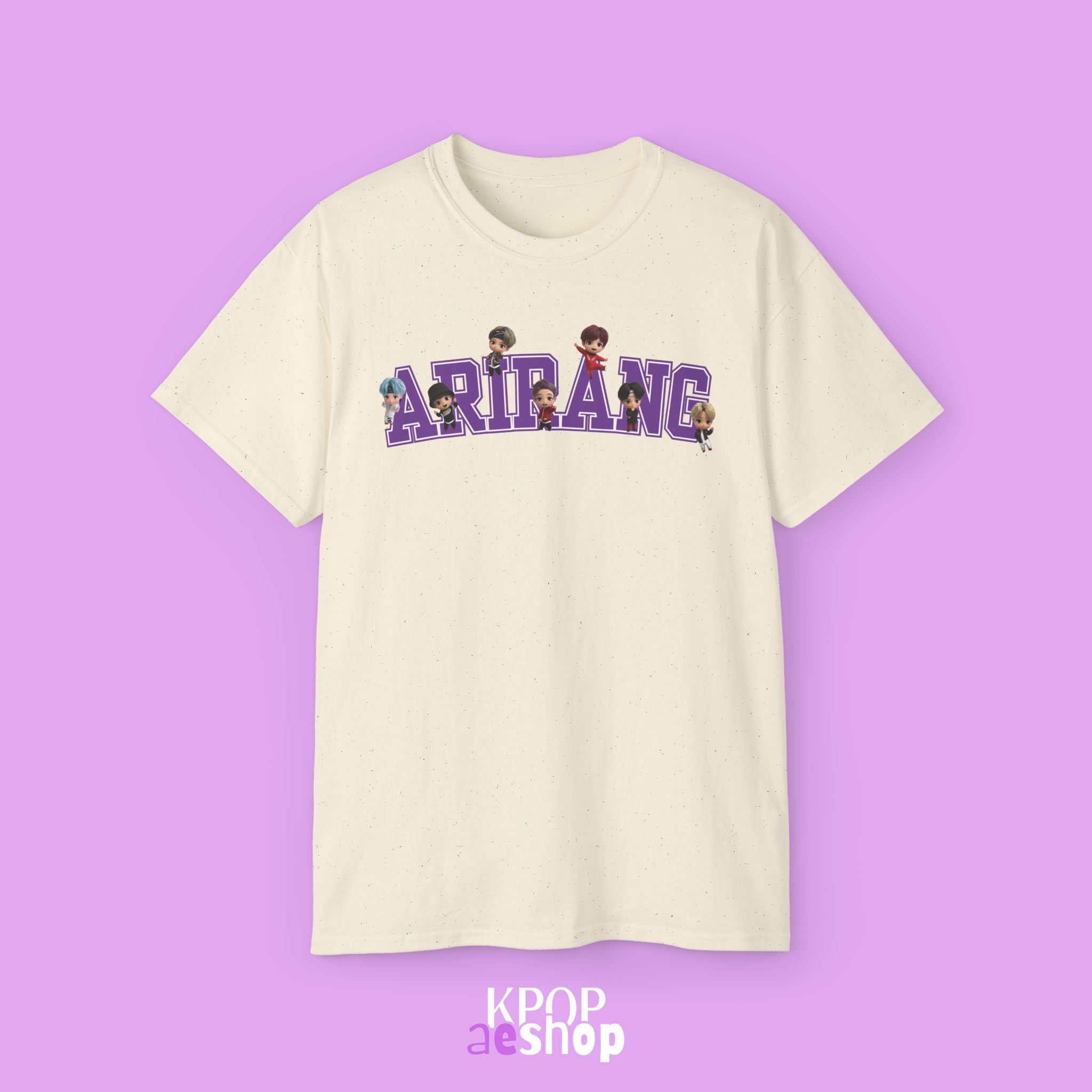 Arirang Bangtan, tinytan Cute Print | Unisex Cotton Tee Shirt