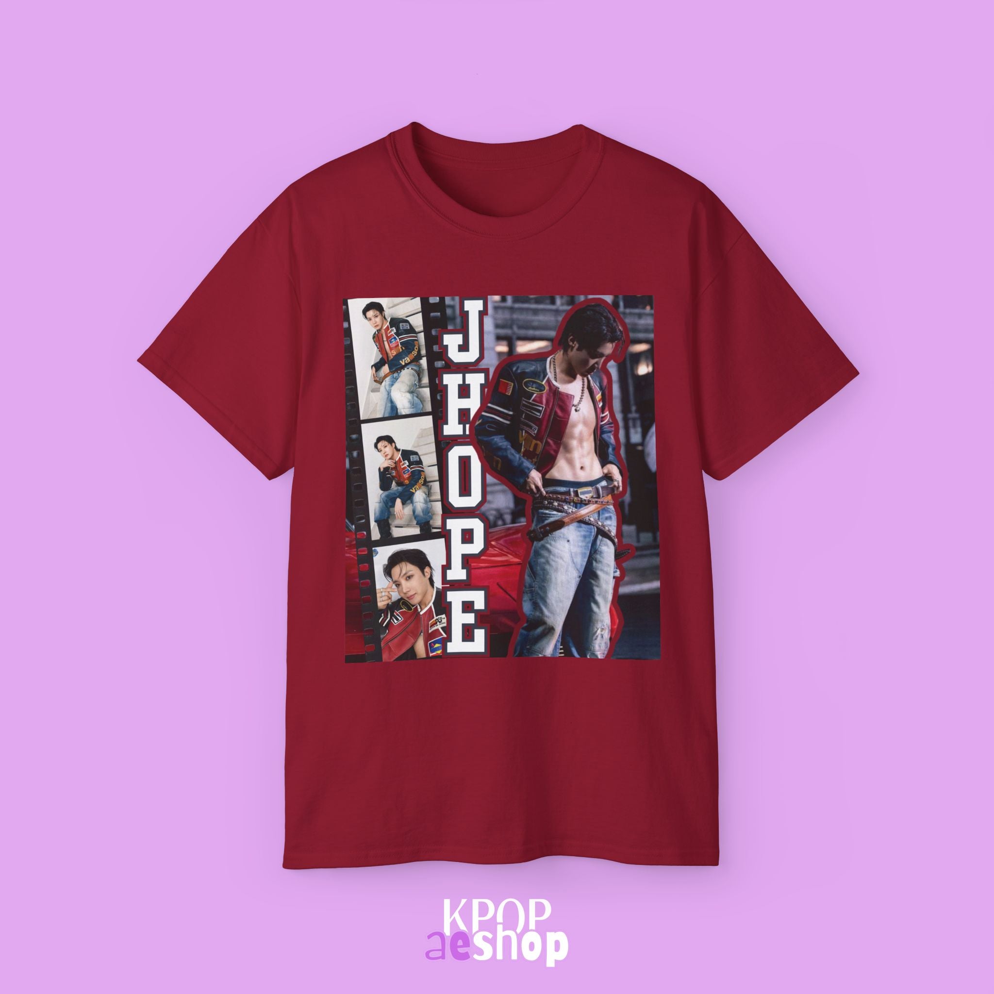 J-Hope Collage Tee Bias BTS | Unisex Graphic Cotton T-Shirt