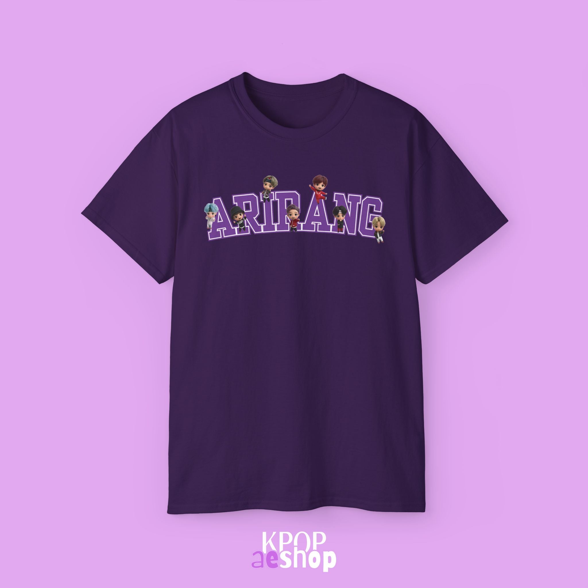 Arirang Bangtan, tinytan Cute Print | Unisex Cotton Tee Shirt