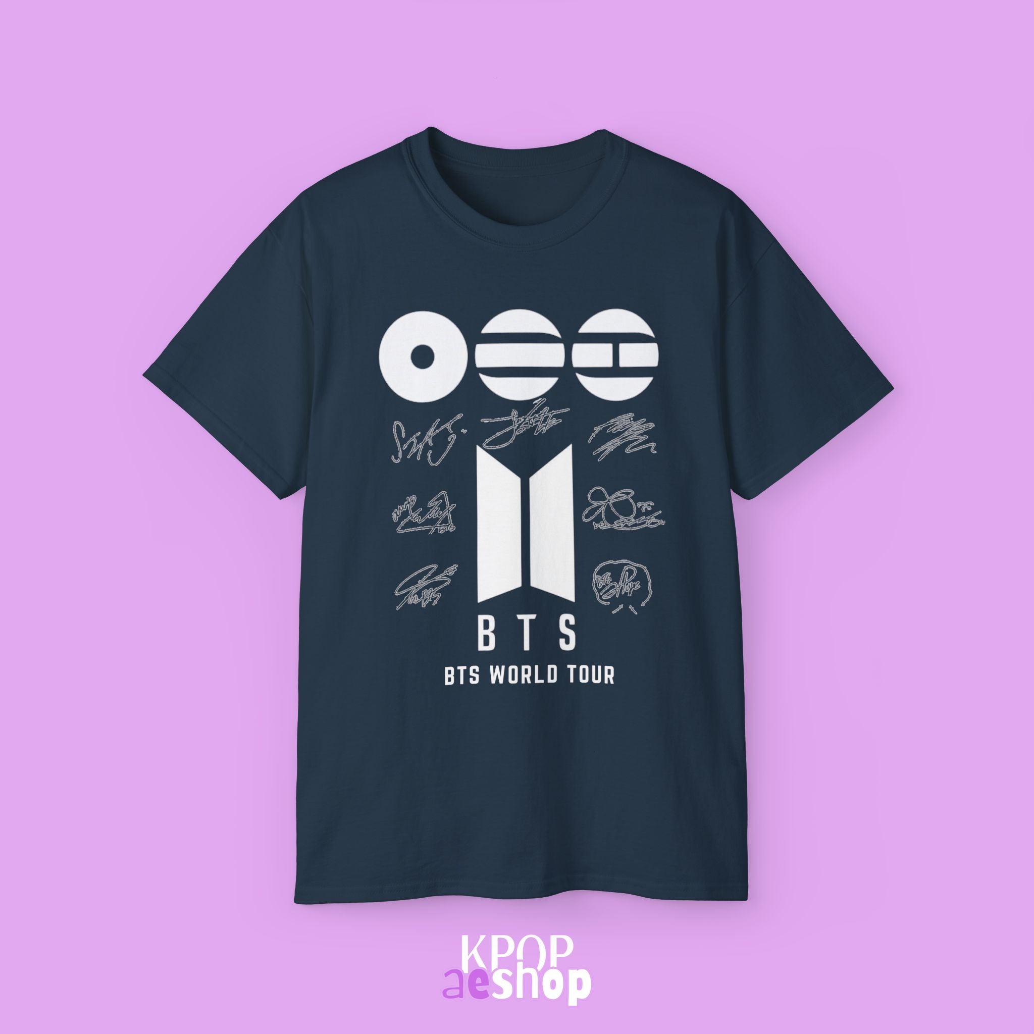 BTS World Tour 2026 Arirang - Bias Signature Print | Unisex Cotton T-Shirt
