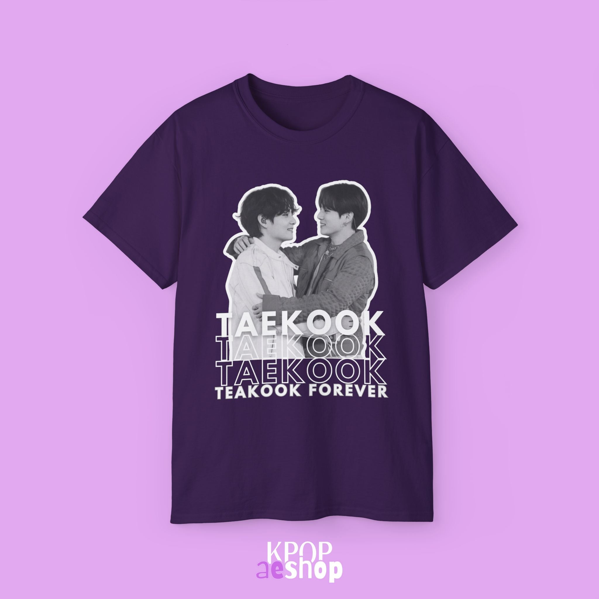 Taekook BTS, Taehyung and Jungkook | Unisex Cotton Tee Shirt