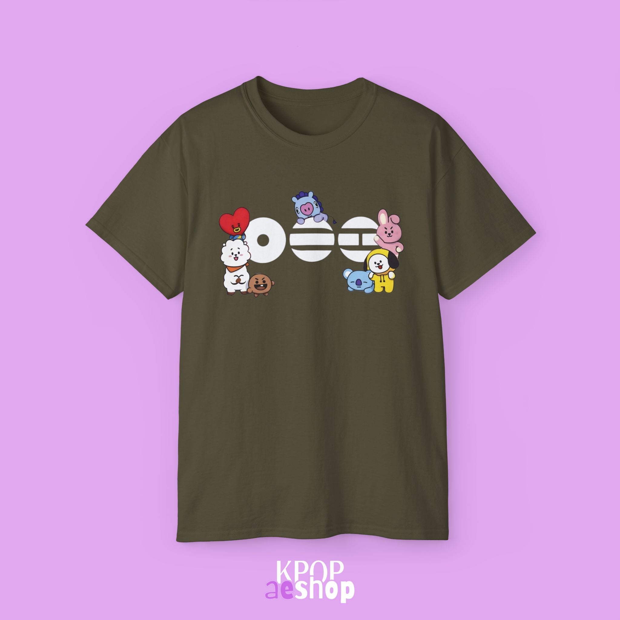 Arirang Bangtan, bt21 Cute Print | Unisex Cotton Tee Shirt