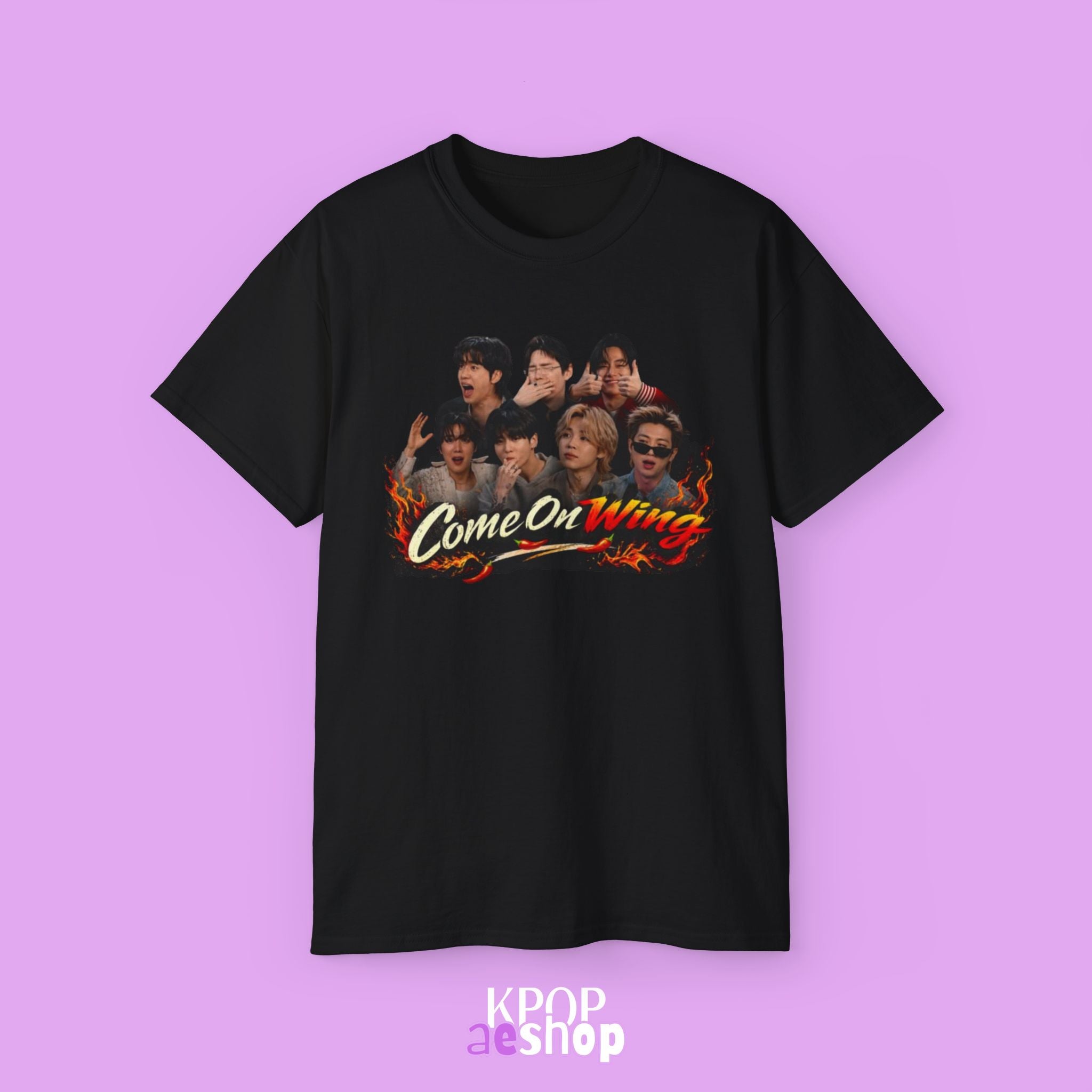 Come On Wings - BTS | Unisex Cotton Graphic Tee
