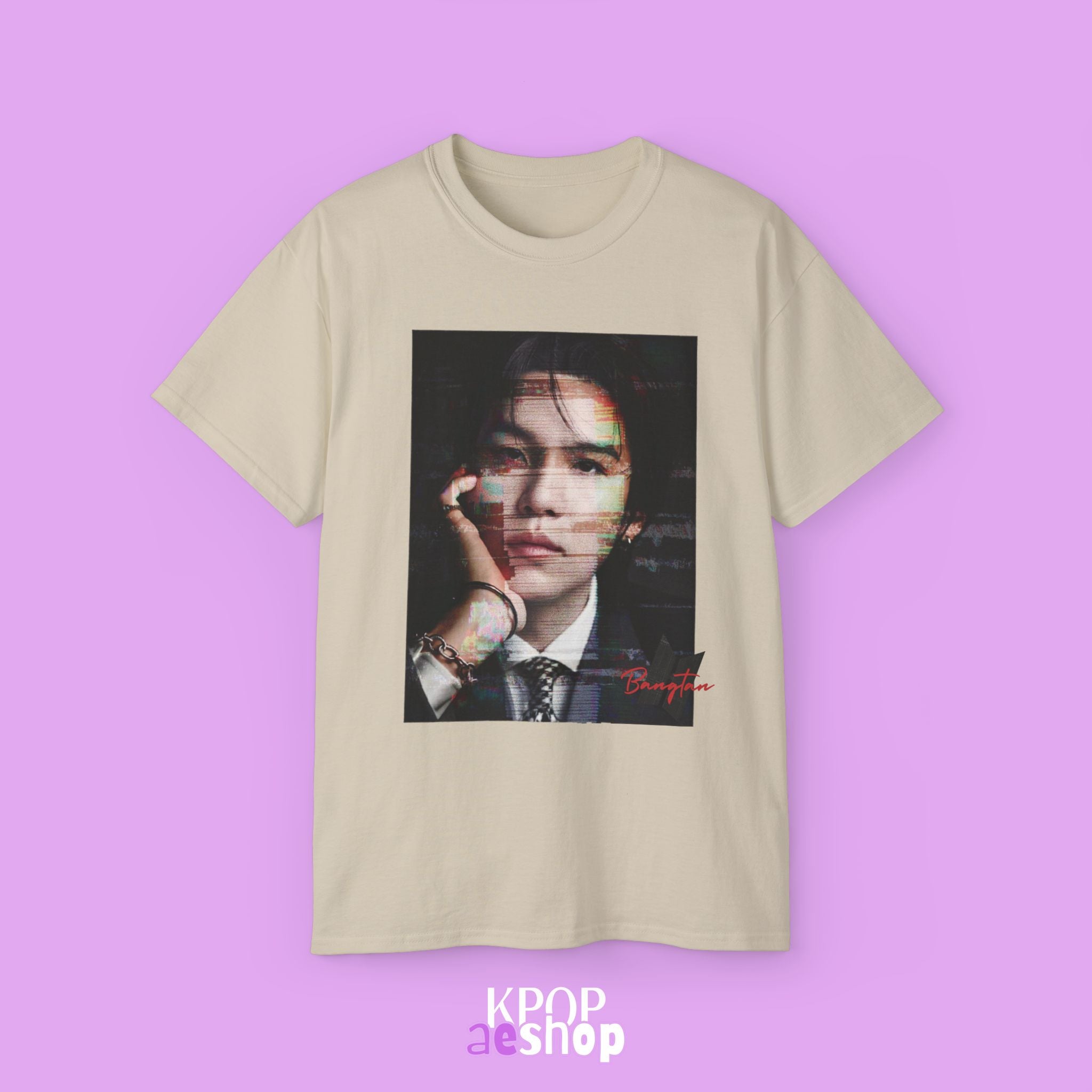 Suga - Yoongi Min Tee Bias BTS | Unisex Cotton T-Shirt