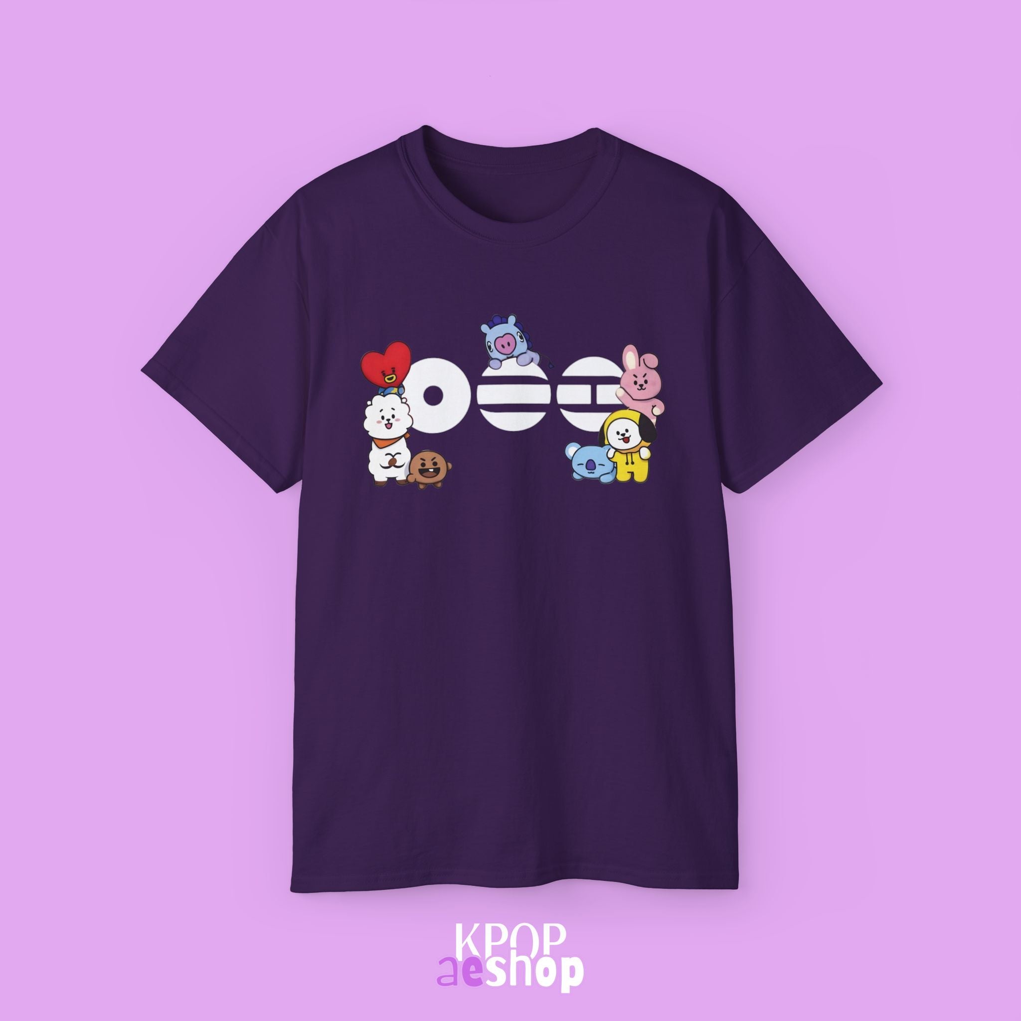 Arirang Bangtan, bt21 Cute Print | Unisex Cotton Tee Shirt