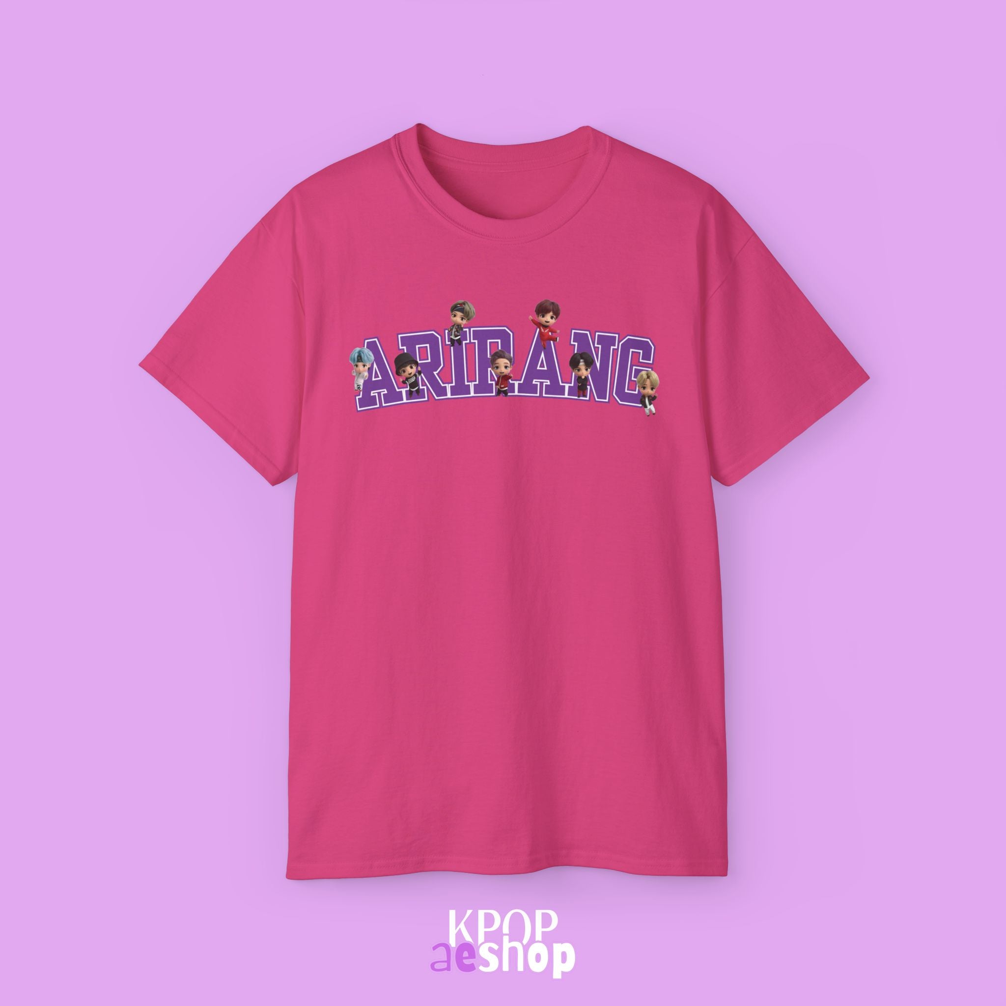 Arirang Bangtan, tinytan Cute Print | Unisex Cotton Tee Shirt