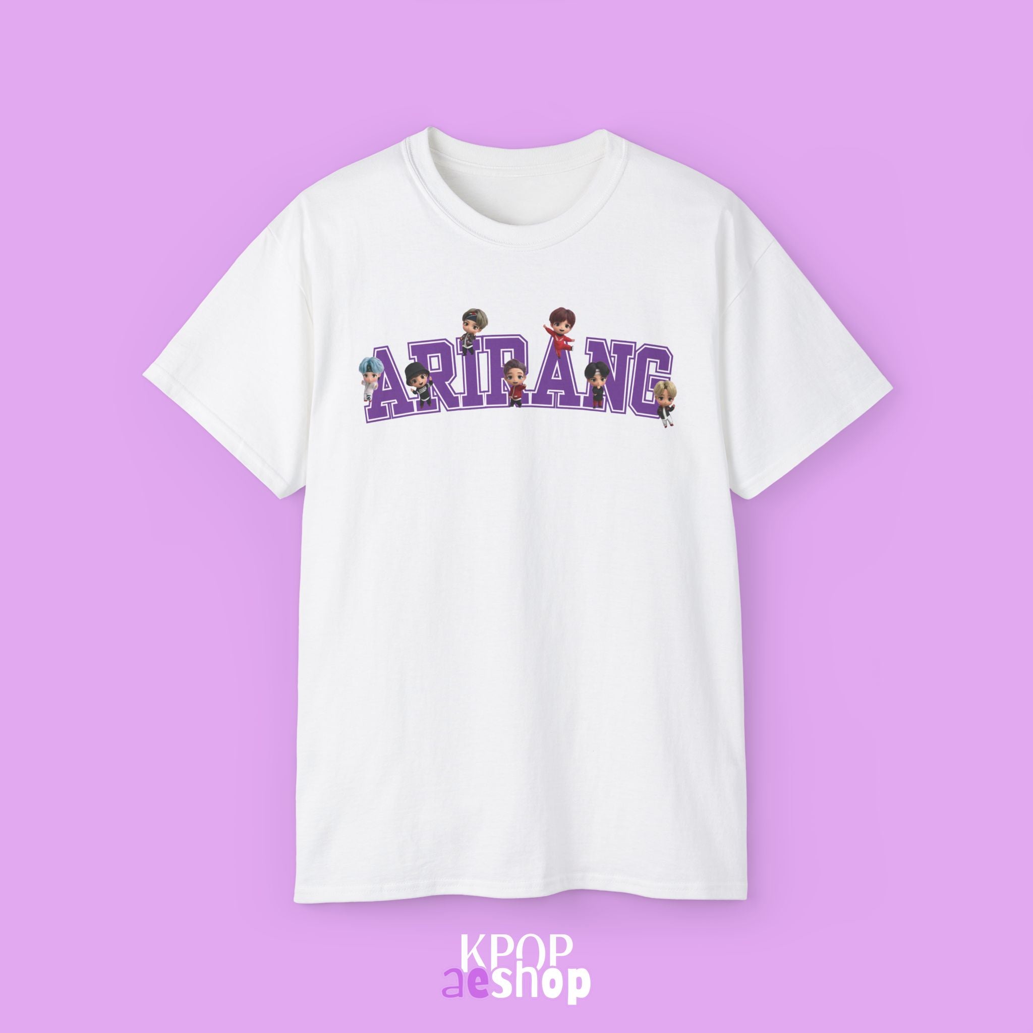 Arirang Bangtan, tinytan Cute Print | Unisex Cotton Tee Shirt