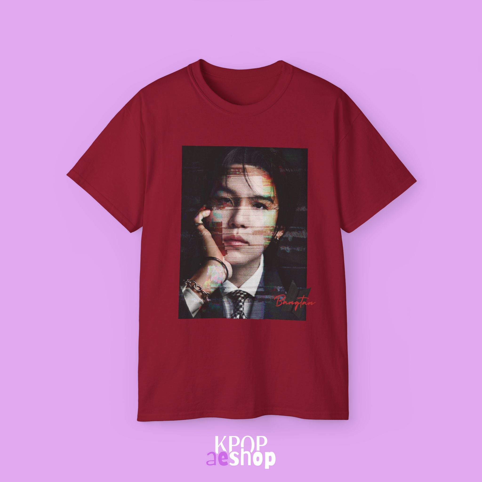 Suga - Yoongi Min Tee Bias BTS | Unisex Cotton T-Shirt