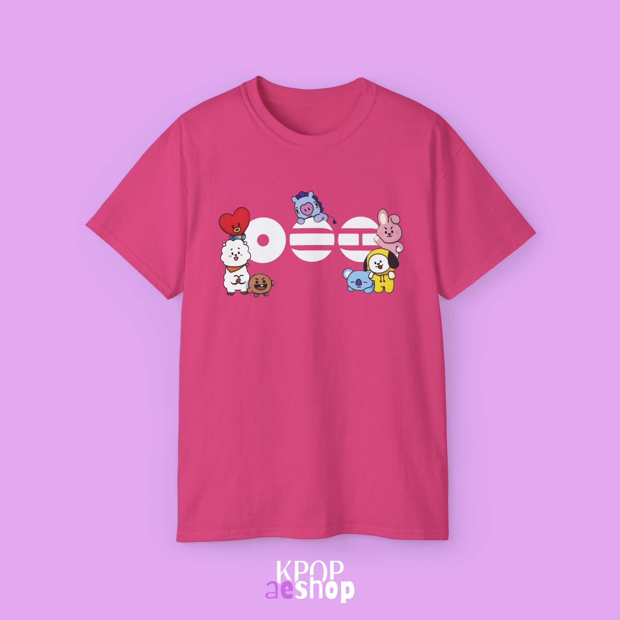 Arirang Bangtan, bt21 Cute Print | Unisex Cotton Tee Shirt