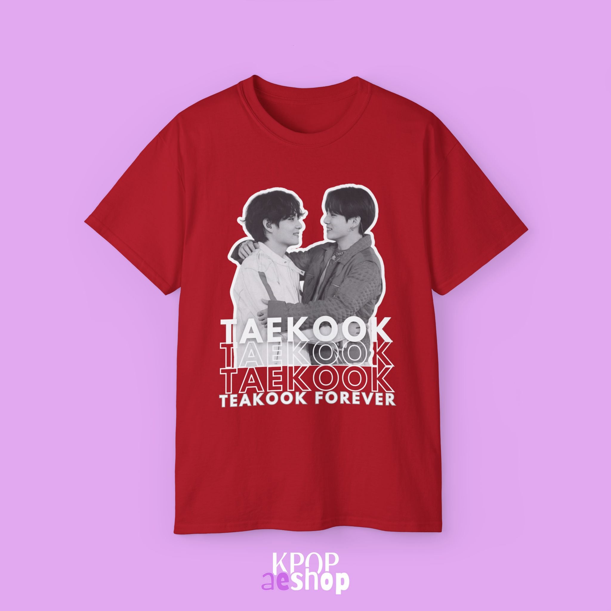 Taekook BTS, Taehyung and Jungkook | Unisex Cotton Tee Shirt