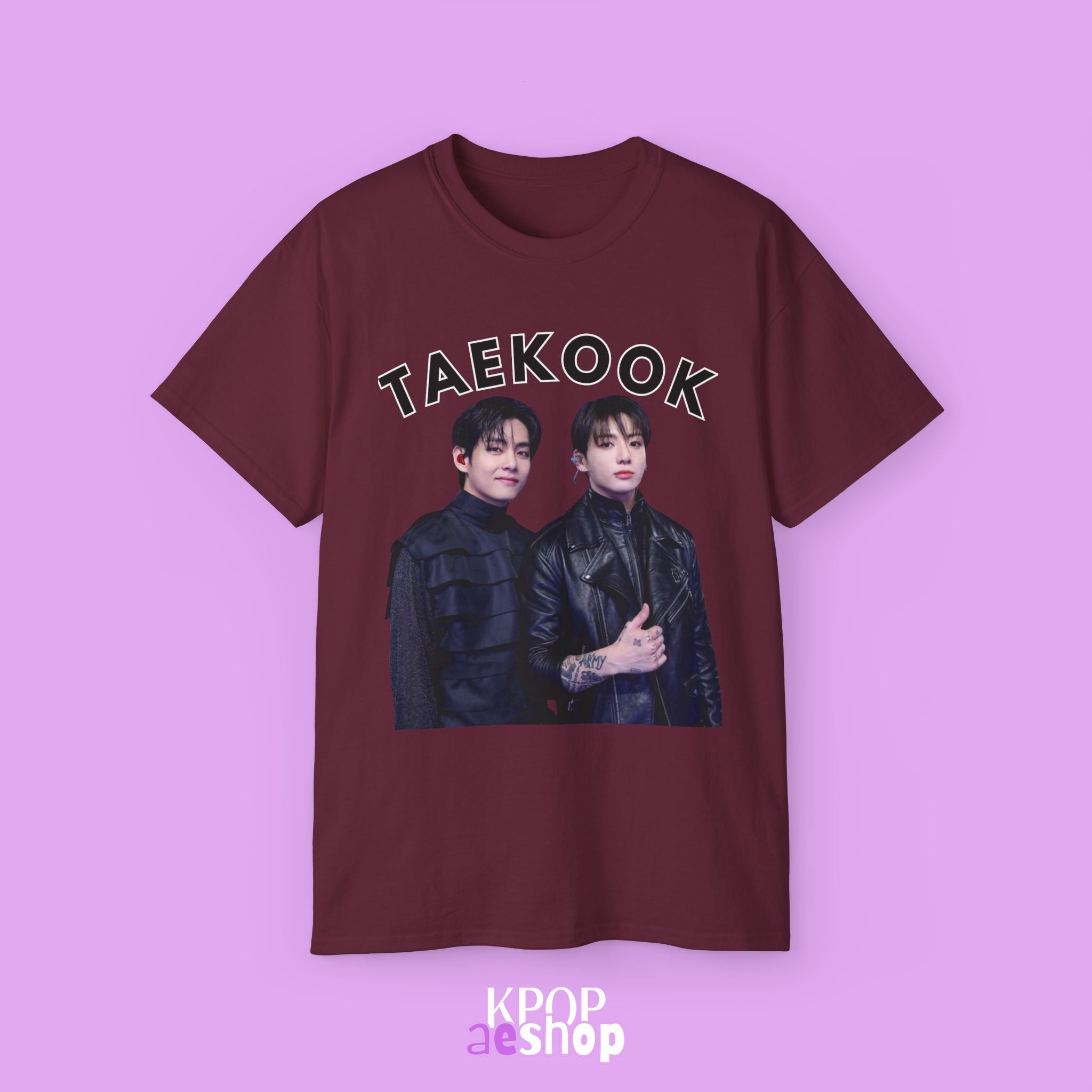Taekook BTS Taehyung and Jungkook | Unisex Cotton Tee Shirt