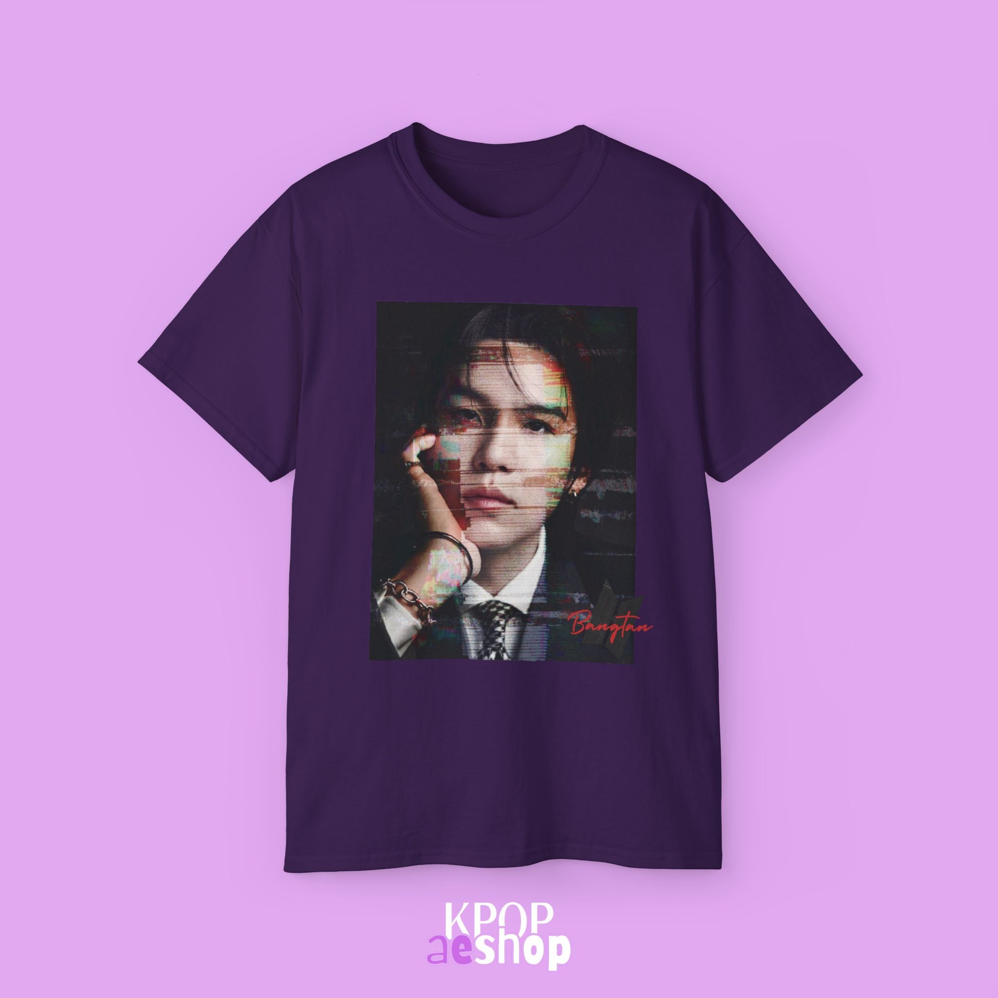 Suga - Yoongi Min Tee Bias BTS | Unisex Cotton T-Shirt