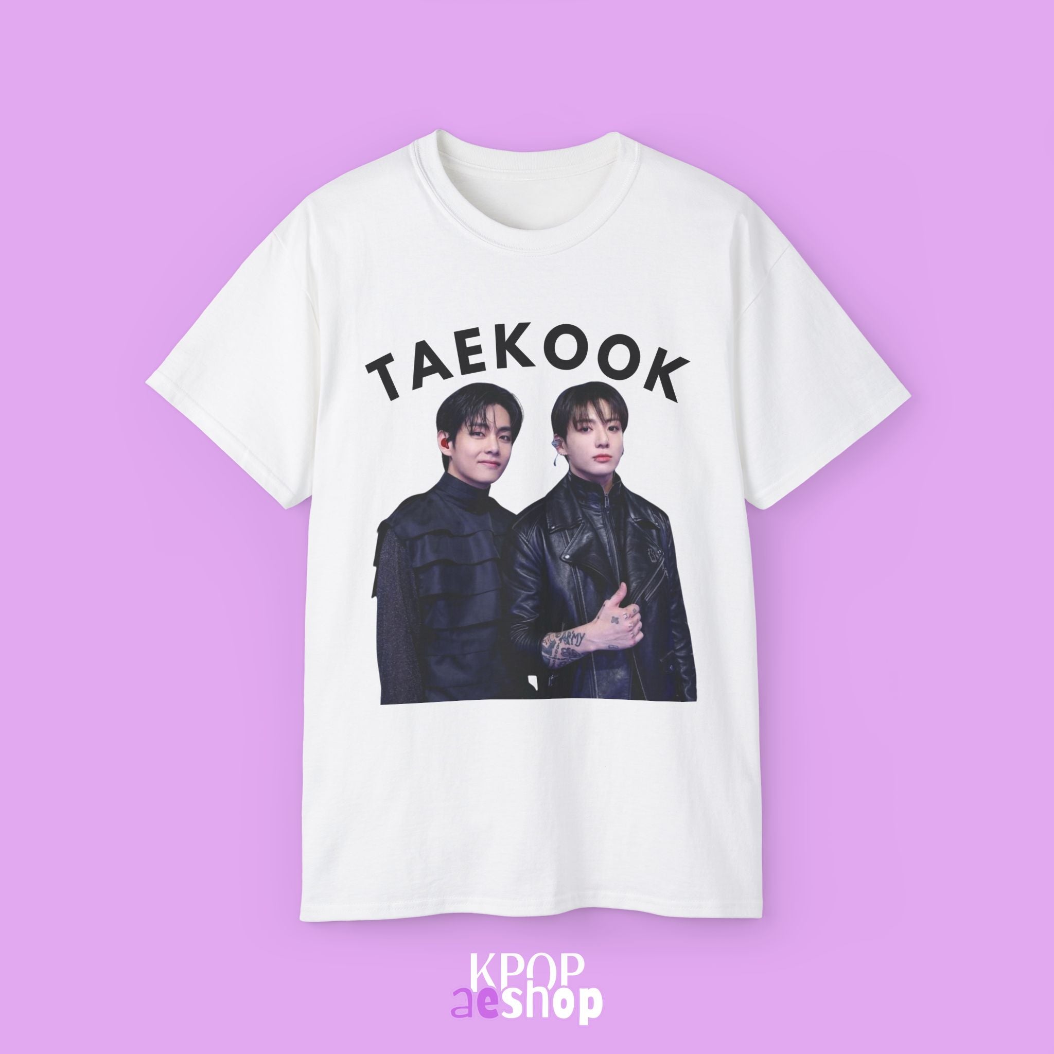 Taekook BTS Taehyung and Jungkook | Unisex Cotton Tee Shirt