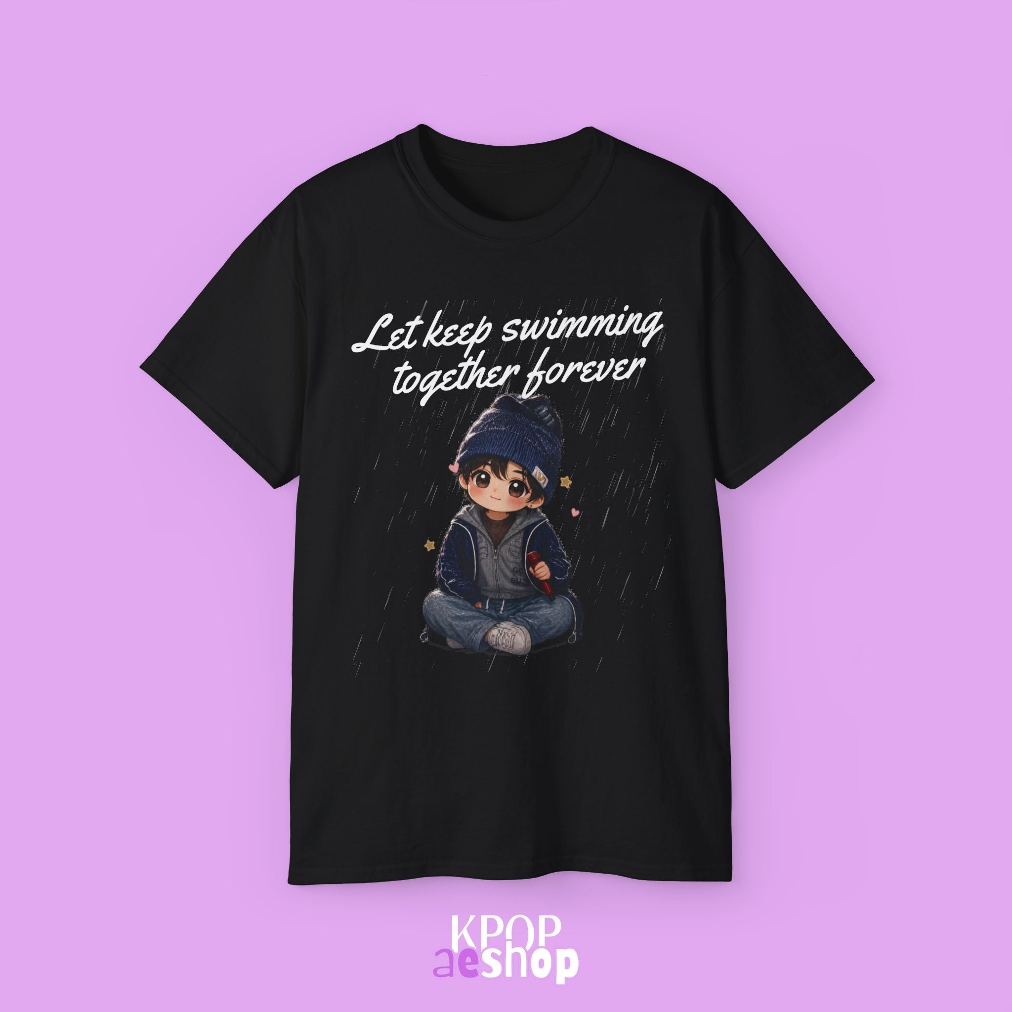 Let Keep Swimming Together Forever - BTS V | Unisex Cotton T-Shirt