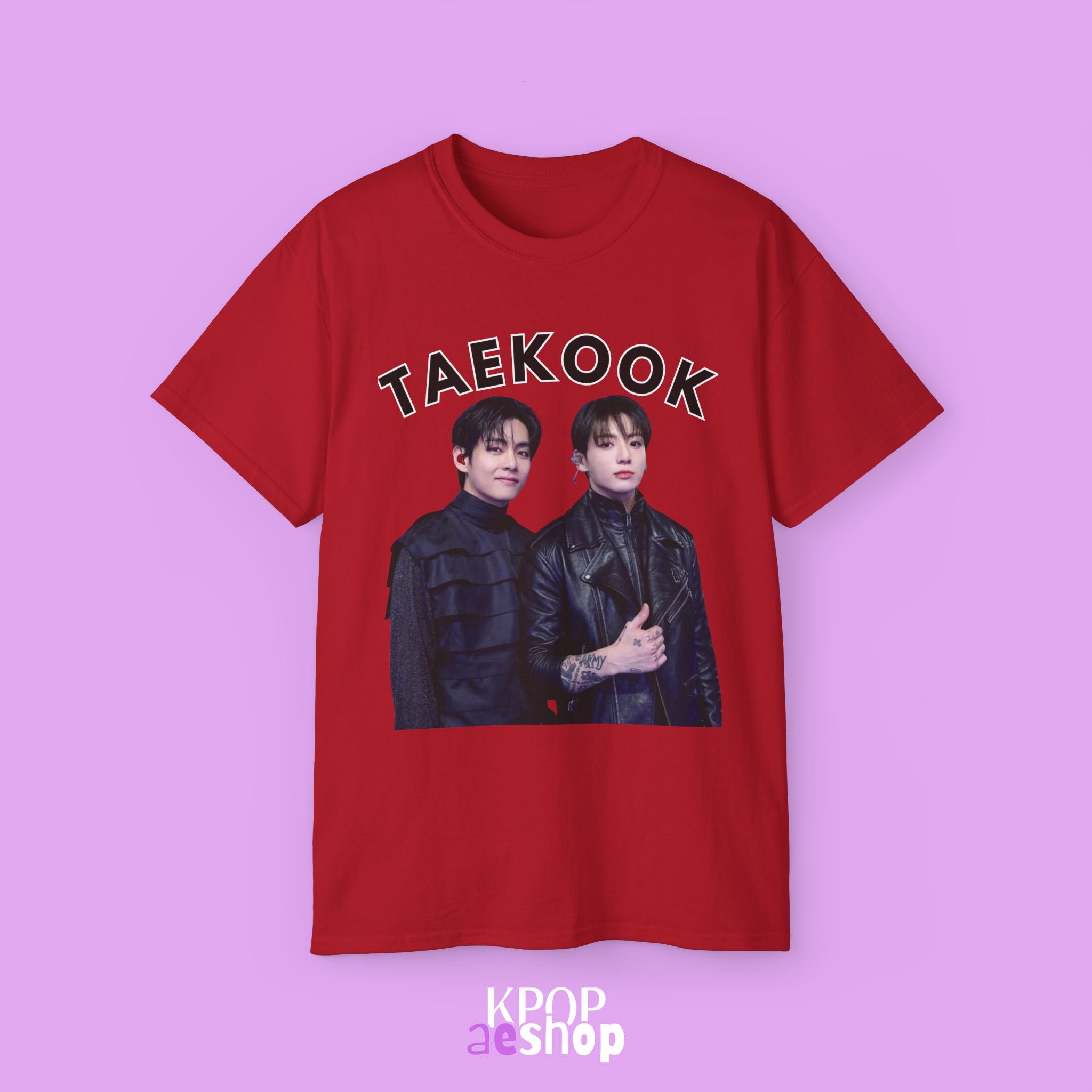 Taekook BTS Taehyung and Jungkook | Unisex Cotton Tee Shirt