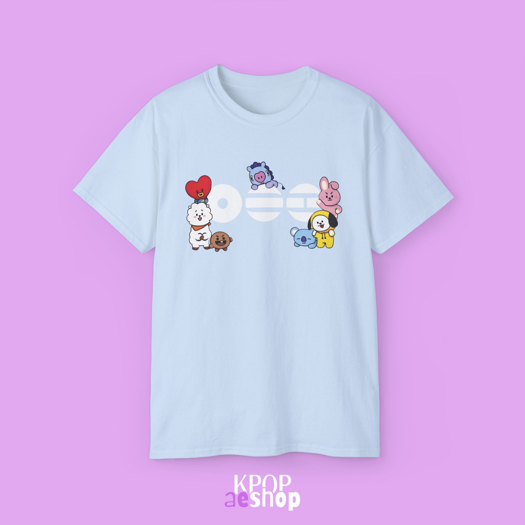 Arirang Bangtan, bt21 Cute Print | Unisex Cotton Tee Shirt